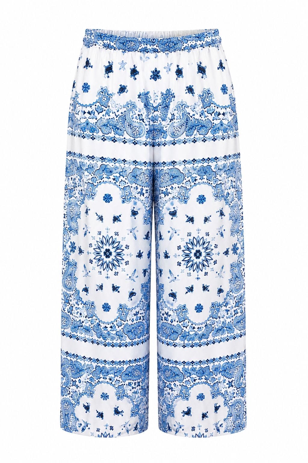 Maison Clad TROUSER BANDANA BLUE PLACEMENT PRINT MCL12117