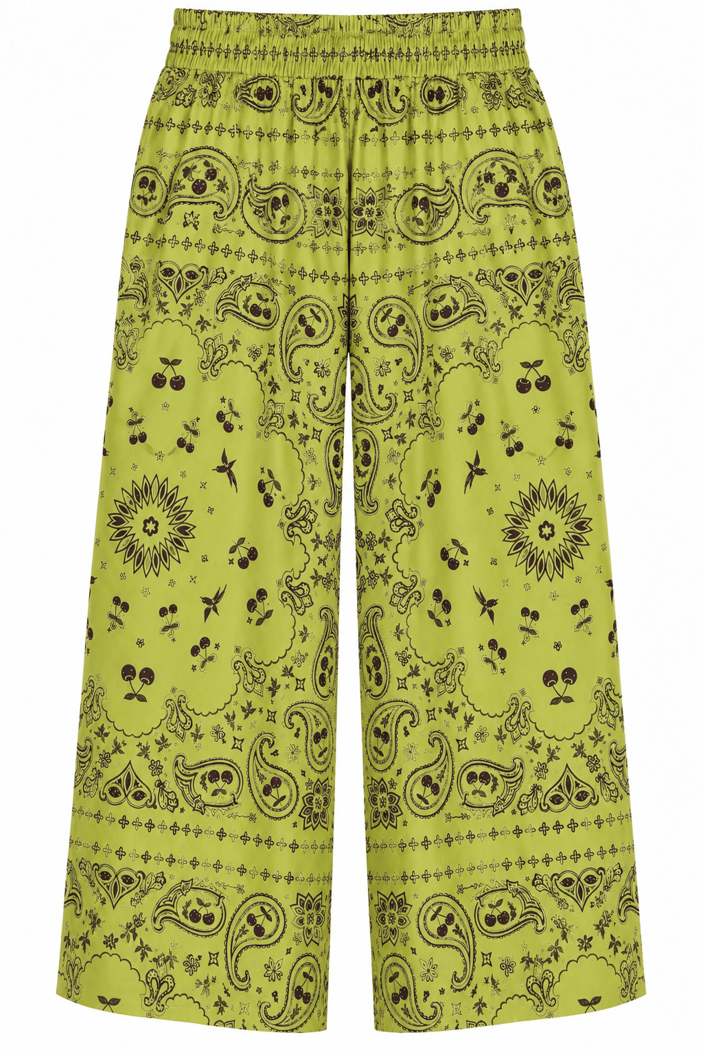Maison Clad TROUSER BANDANA CHERRY GREEN MCL13285