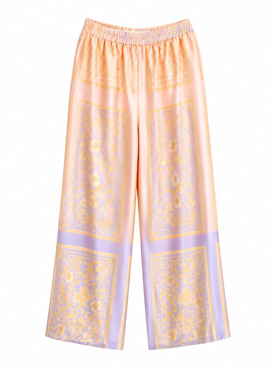 Maison Clad TROUSER BANDANA MOSAIC GRADIENT PURPLE PEACH MCL12283