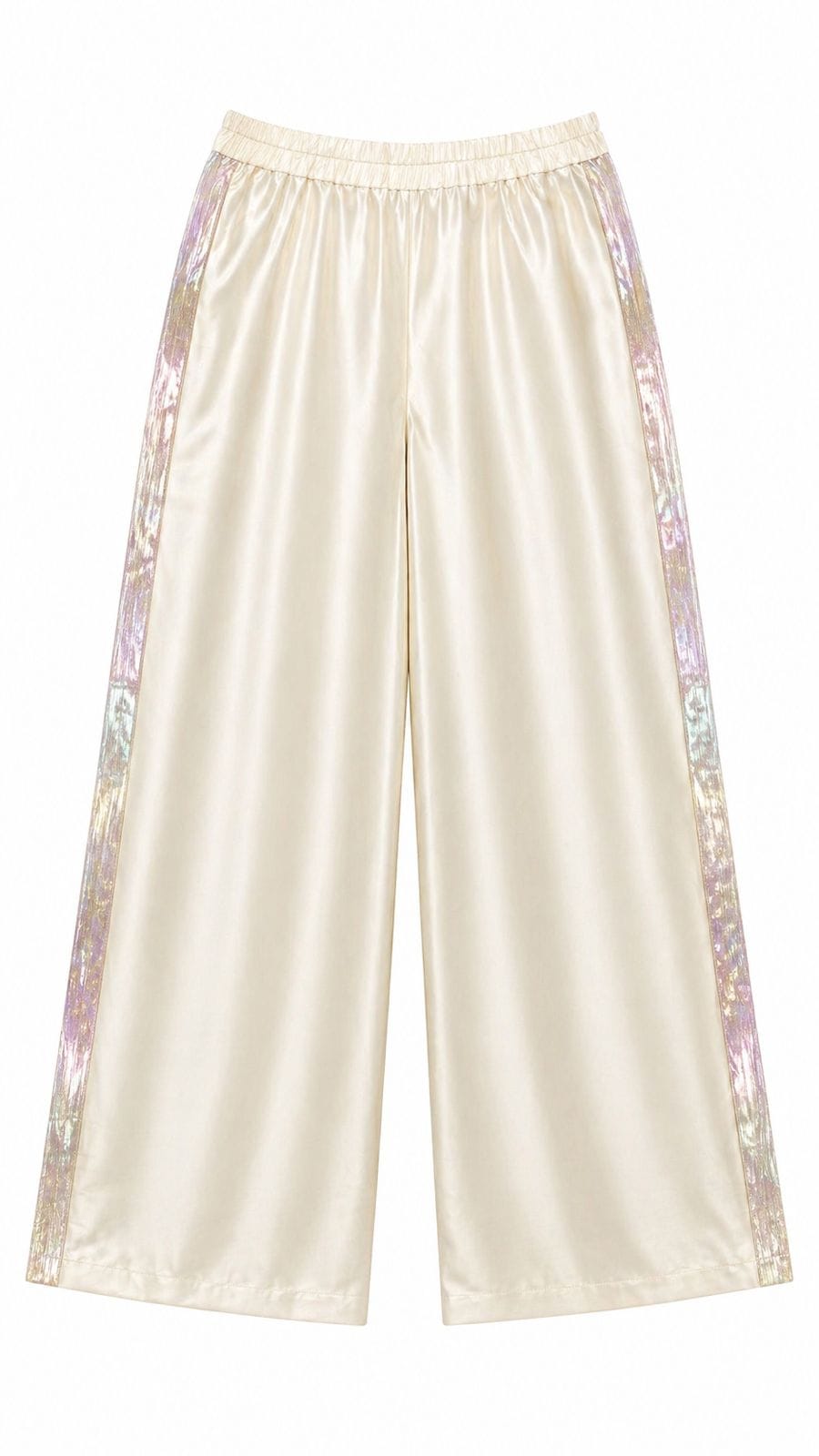 Maison Clad TROUSER BEIGE ORGANZA SIDE BAND MCL11179