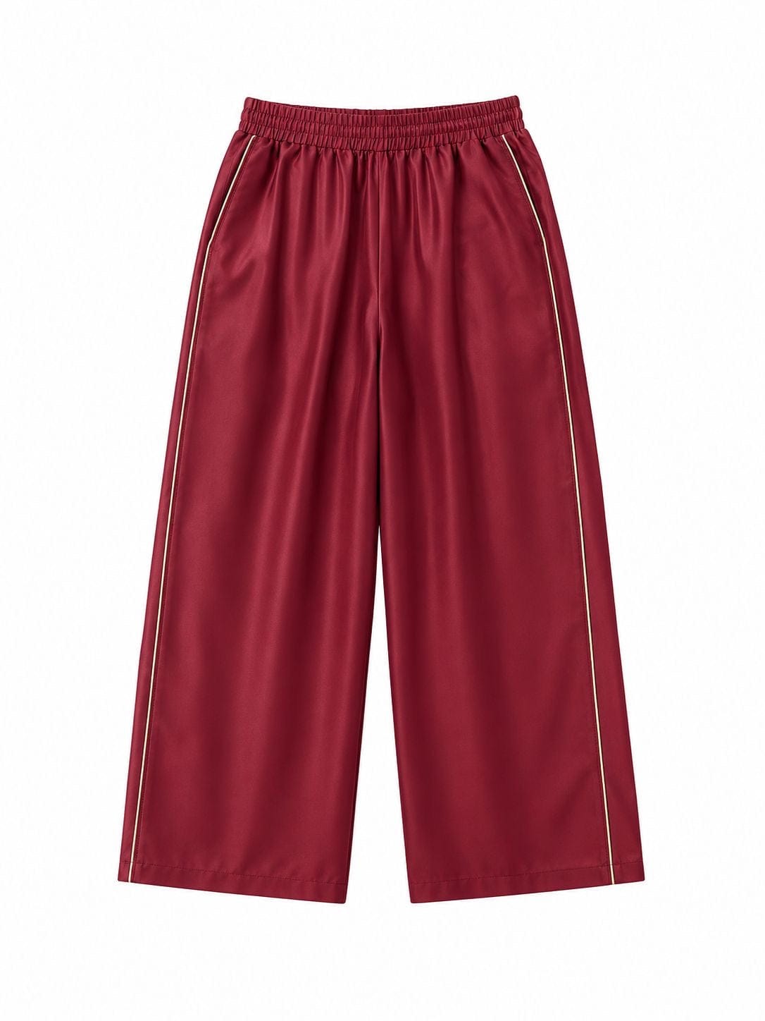 Maison Clad TROUSER GOLD PIPPING DBURGUNDY MCL11404