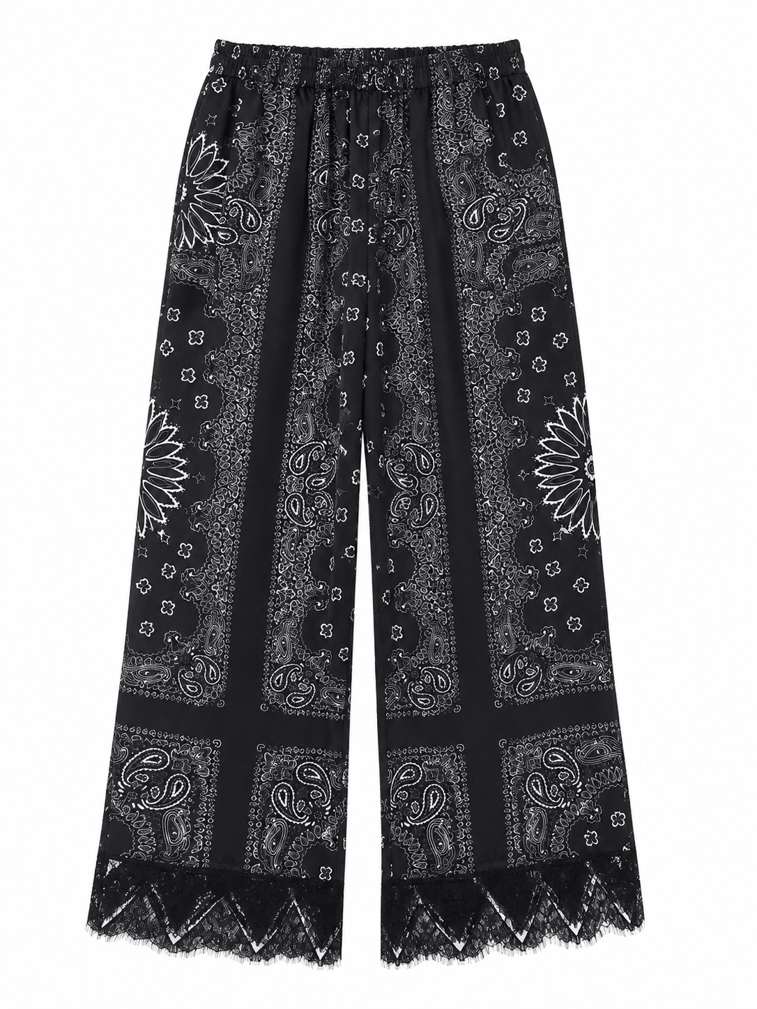 Maison Clad TROUSER LARA BANDANA BLACK WHITE MCL13025