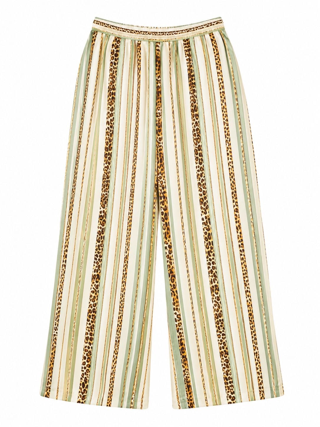 Maison Clad TROUSER LEO PINSTRIPES OLIVE GREEN MCL13207