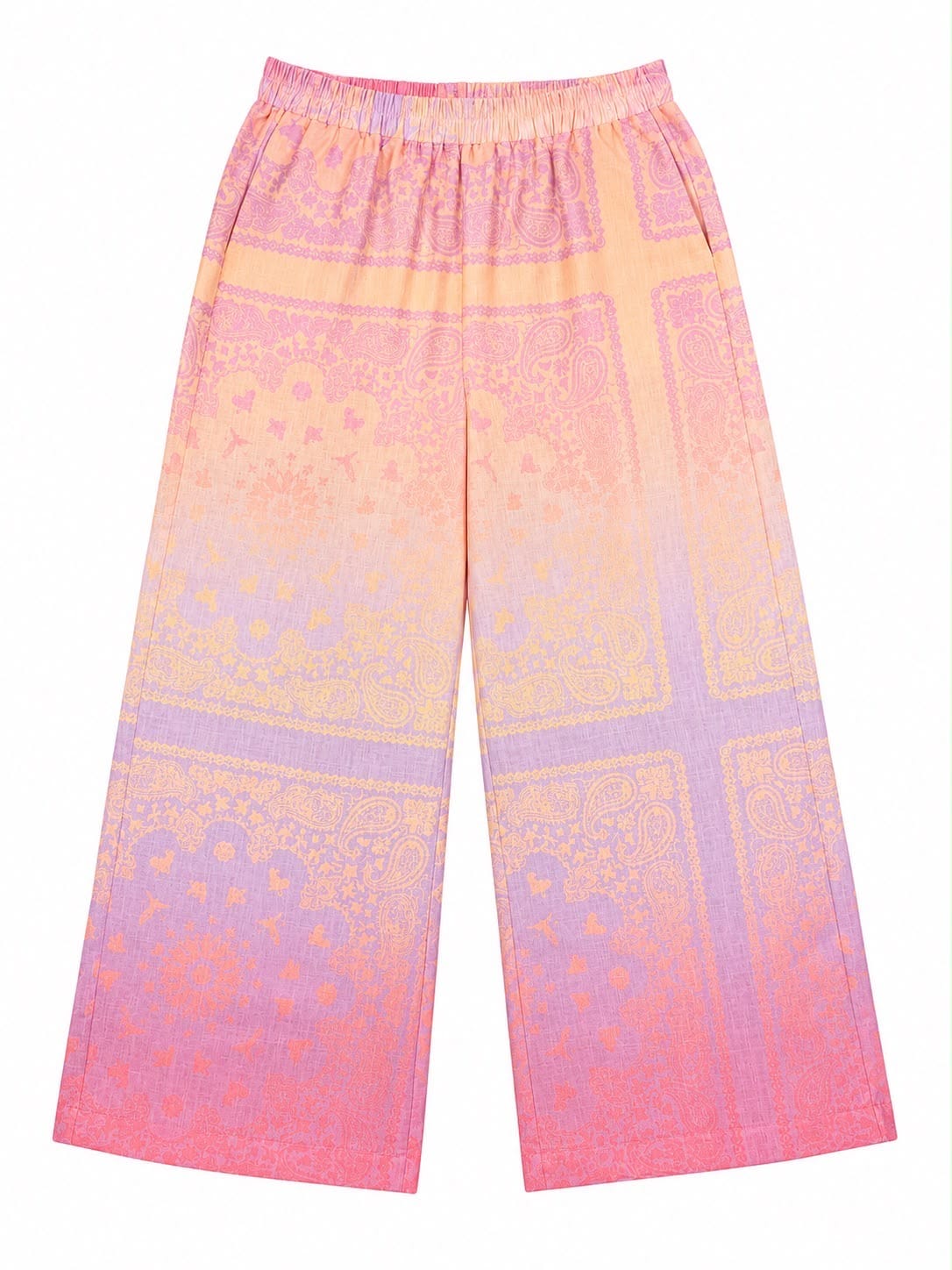Maison Clad TROUSER LINEN BANDANA MOSAIC GRADIENT MCL12307