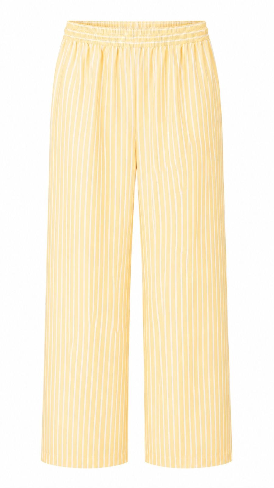 Maison Clad TROUSER MARCELL PINSTRIPES BUTTER YELLOW WIDE MCL11349
