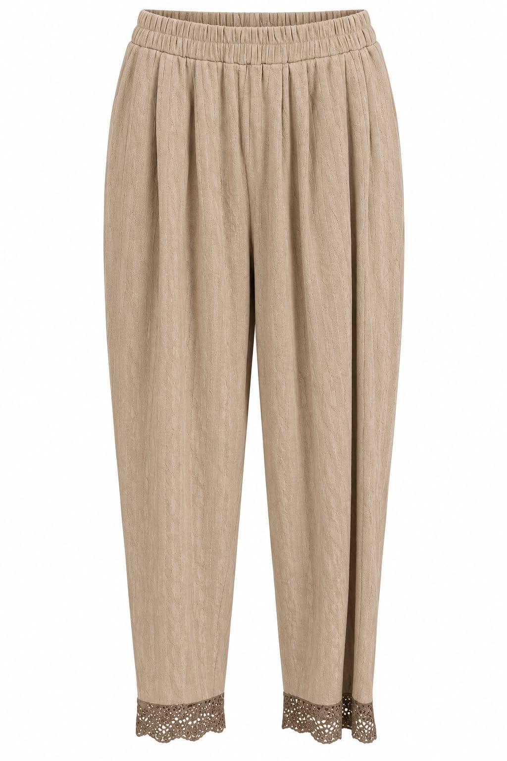 Maison Clad TROUSER MARCELLA KNIT BEIGE BROWN  MCL13459