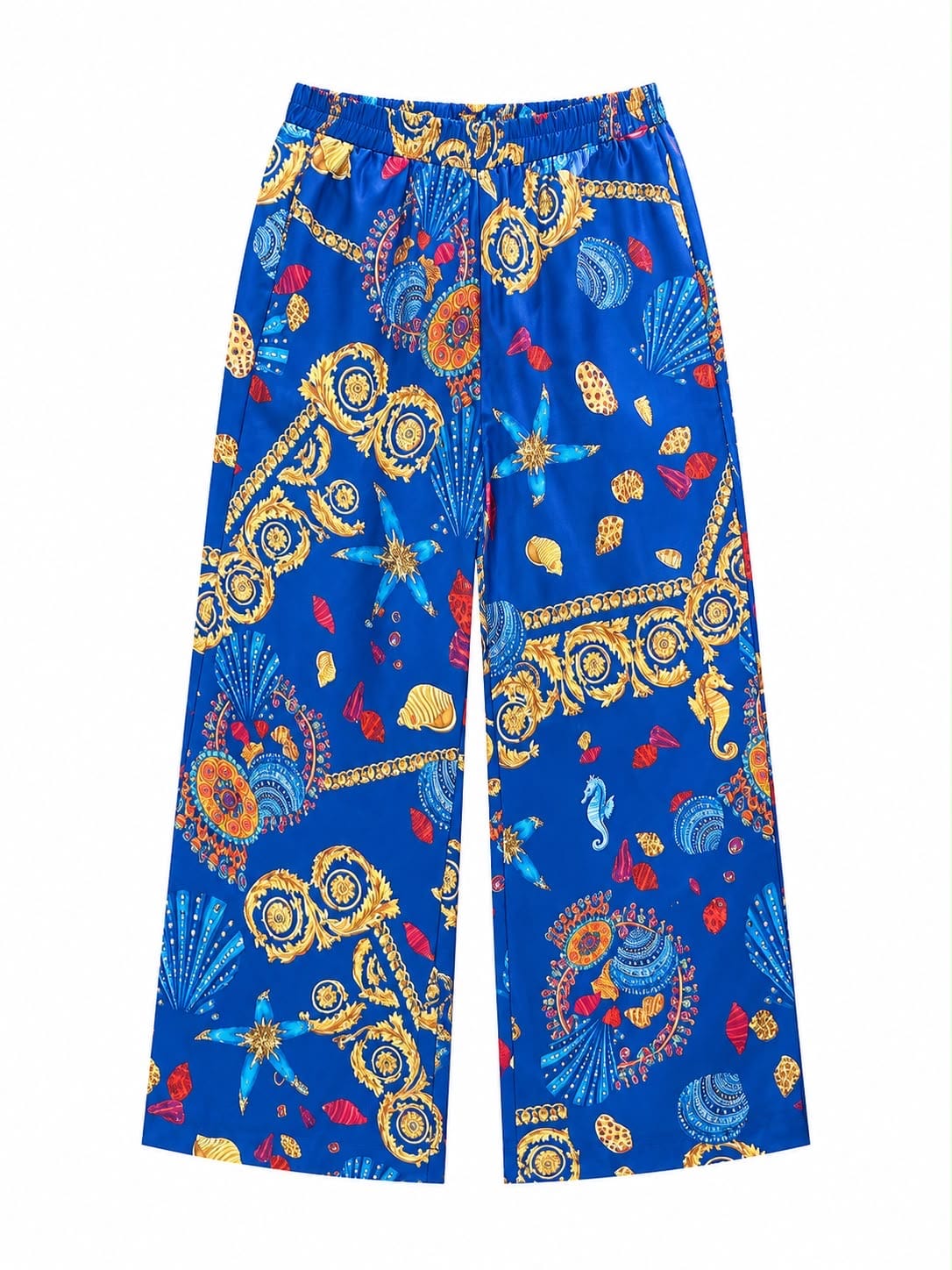Maison Clad TROUSER PAMEGEE PRINT BLUE  MCL13030