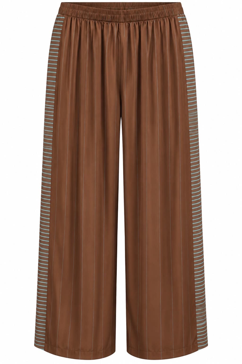 TROUSER PINSTRIPES SIDE BAND BROWN TURQUOISE MCL13331