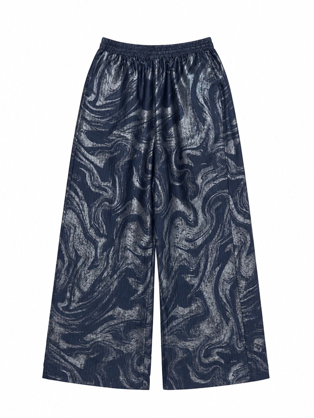 Maison Clad TROUSER PINSTRIPES WAVES SILK NAVY SHIMMERS MCL11373