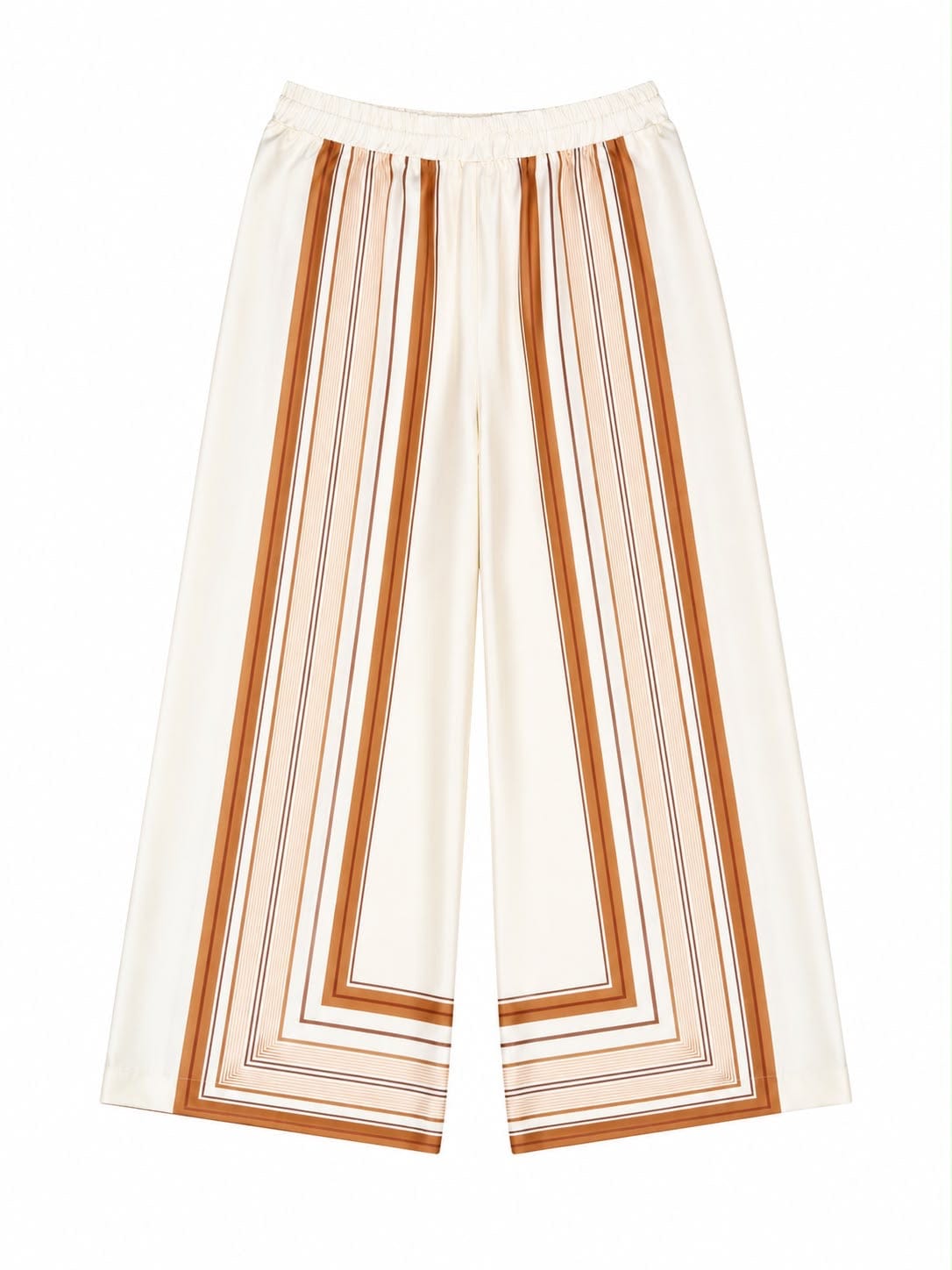TROUSER PLACEMENT SQUARE STRIPES BISCUIT BROWN MCL12813
