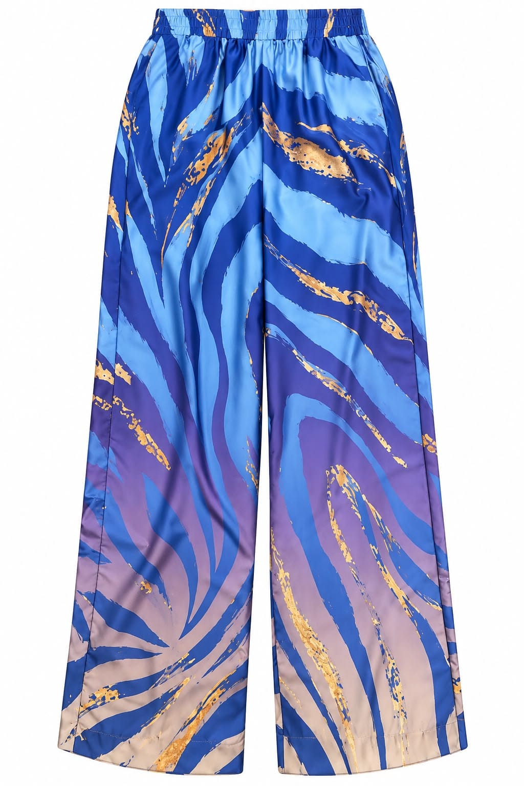 Maison Clad TROUSER PLACEMENT TIGER BOLD BLUE PURPLE   MCL13432