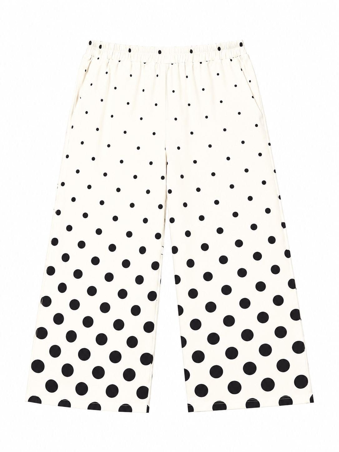 Maison Clad TROUSER  POLKADOTS GRADIENT BLACK WHITE MCL11538