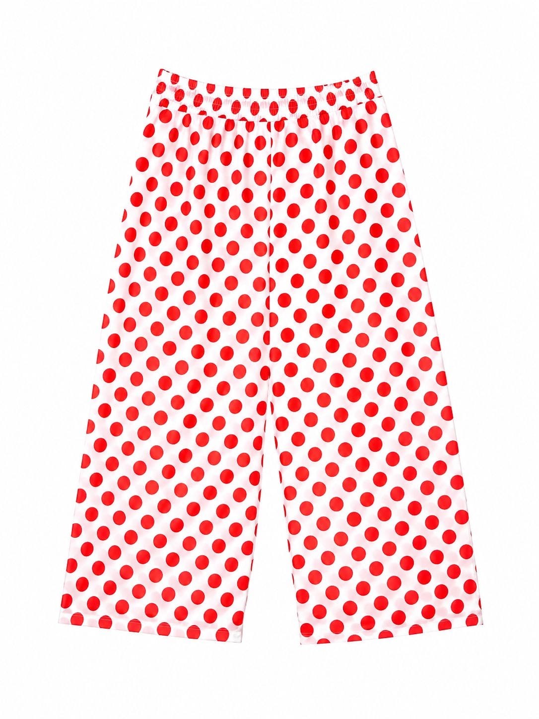 Maison Clad TROUSER POLKADOTS RED OFF WHITE MCL11562