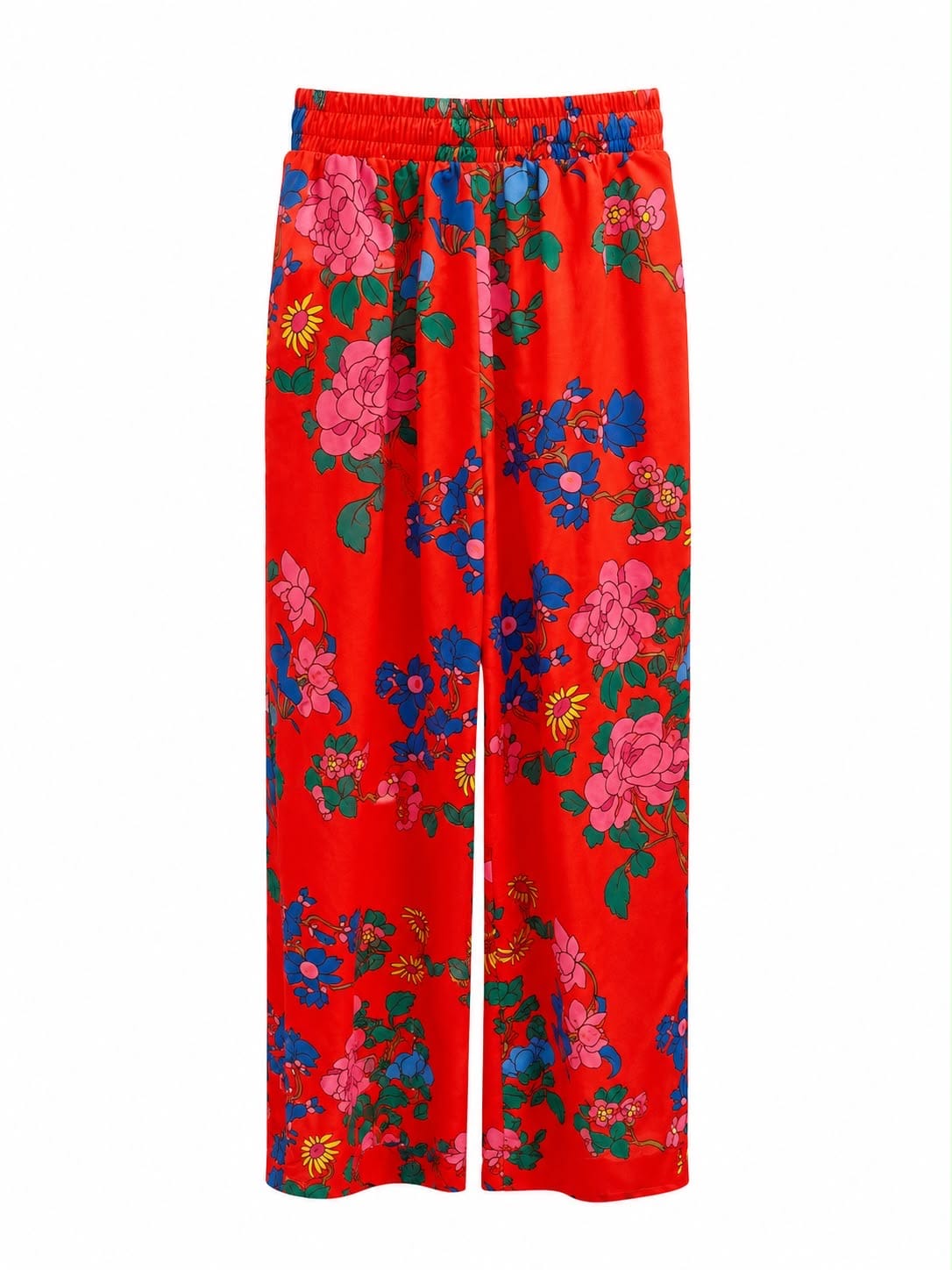 Maison Clad TROUSER RED FLOWERS MCL12203