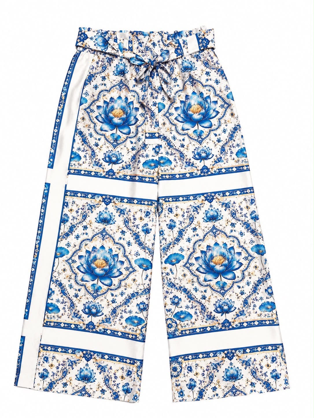 Maison Clad TROUSER SAILOR WHITE LOTUS BANDANA MCL12310