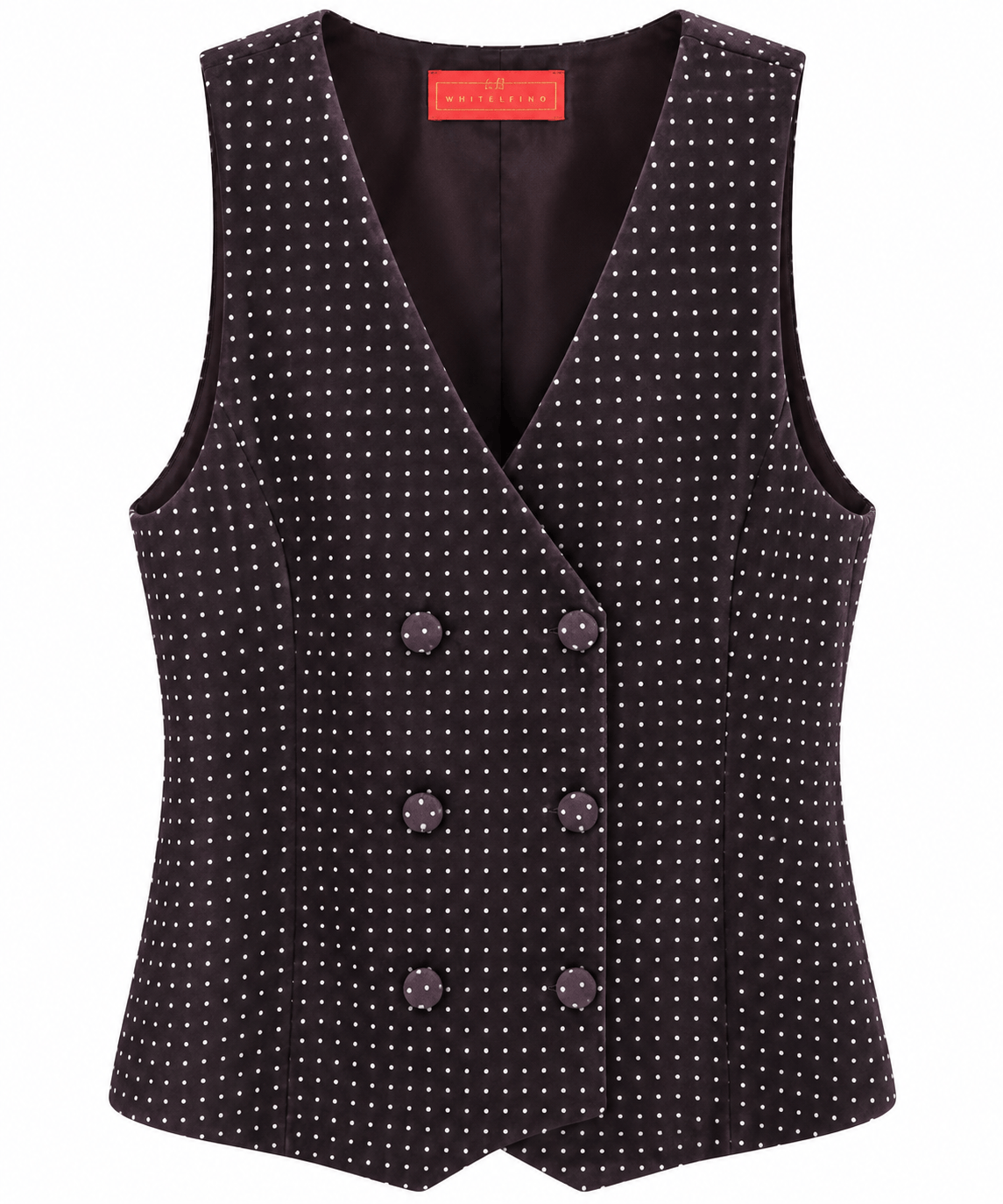 Maison Clad WAISTCOAT SUZY VELVET BROWN SILK LINING MCL13409