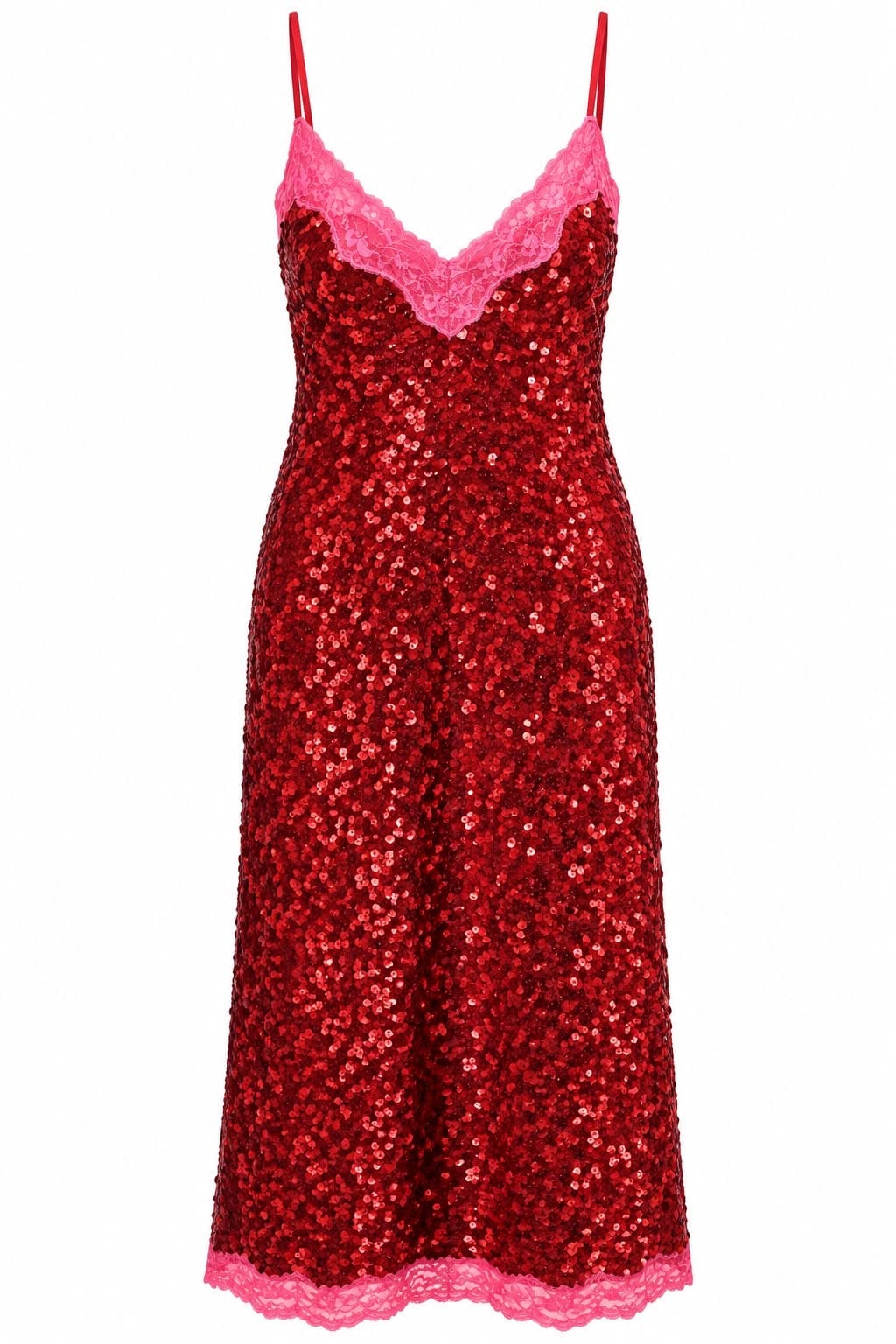 Maison Clad WILLOW RED SEQUINS - AVAILABLE IN S, M ,L -  MCL13302