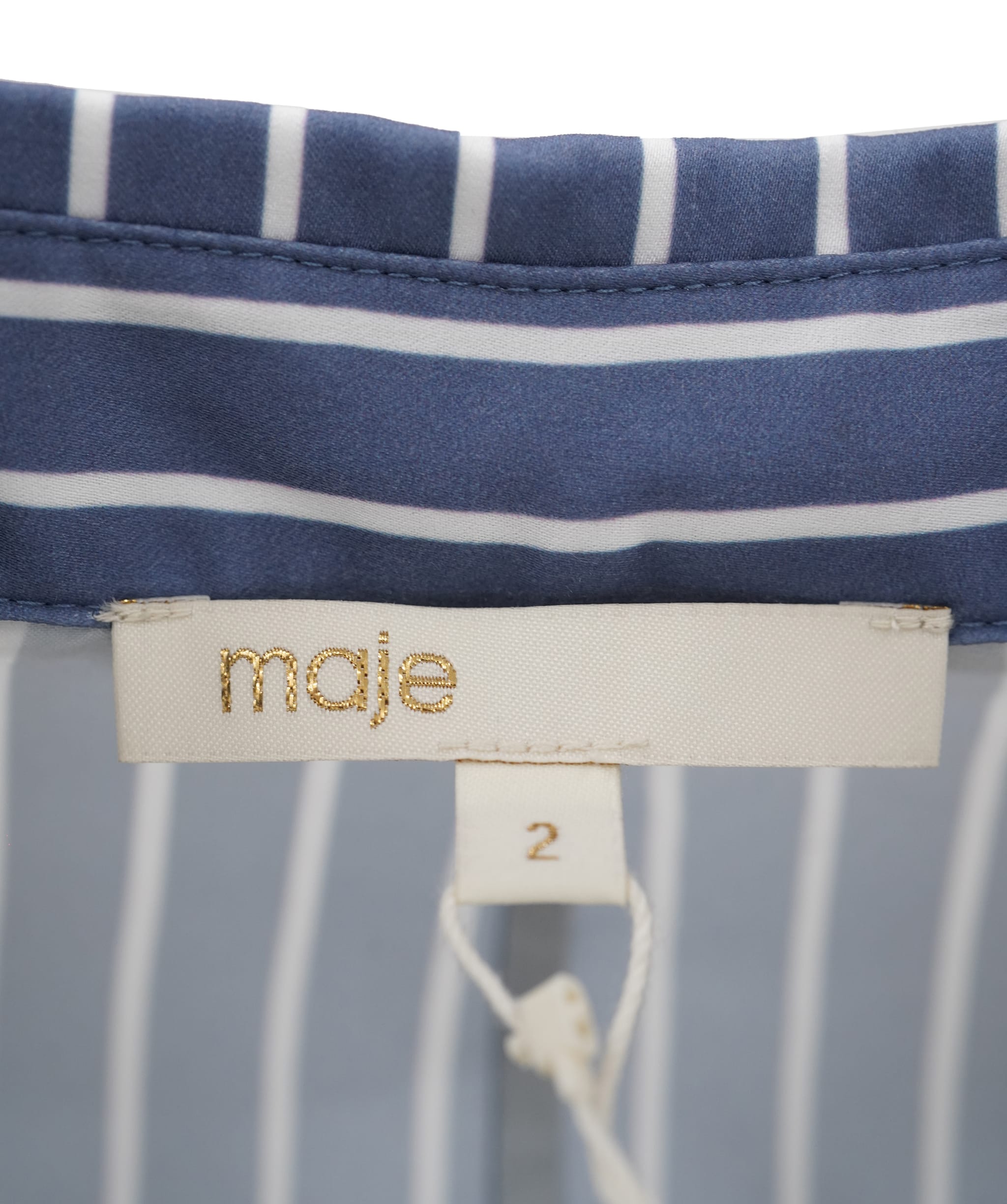 Maje Maje dress blue and white stripe AKC0787