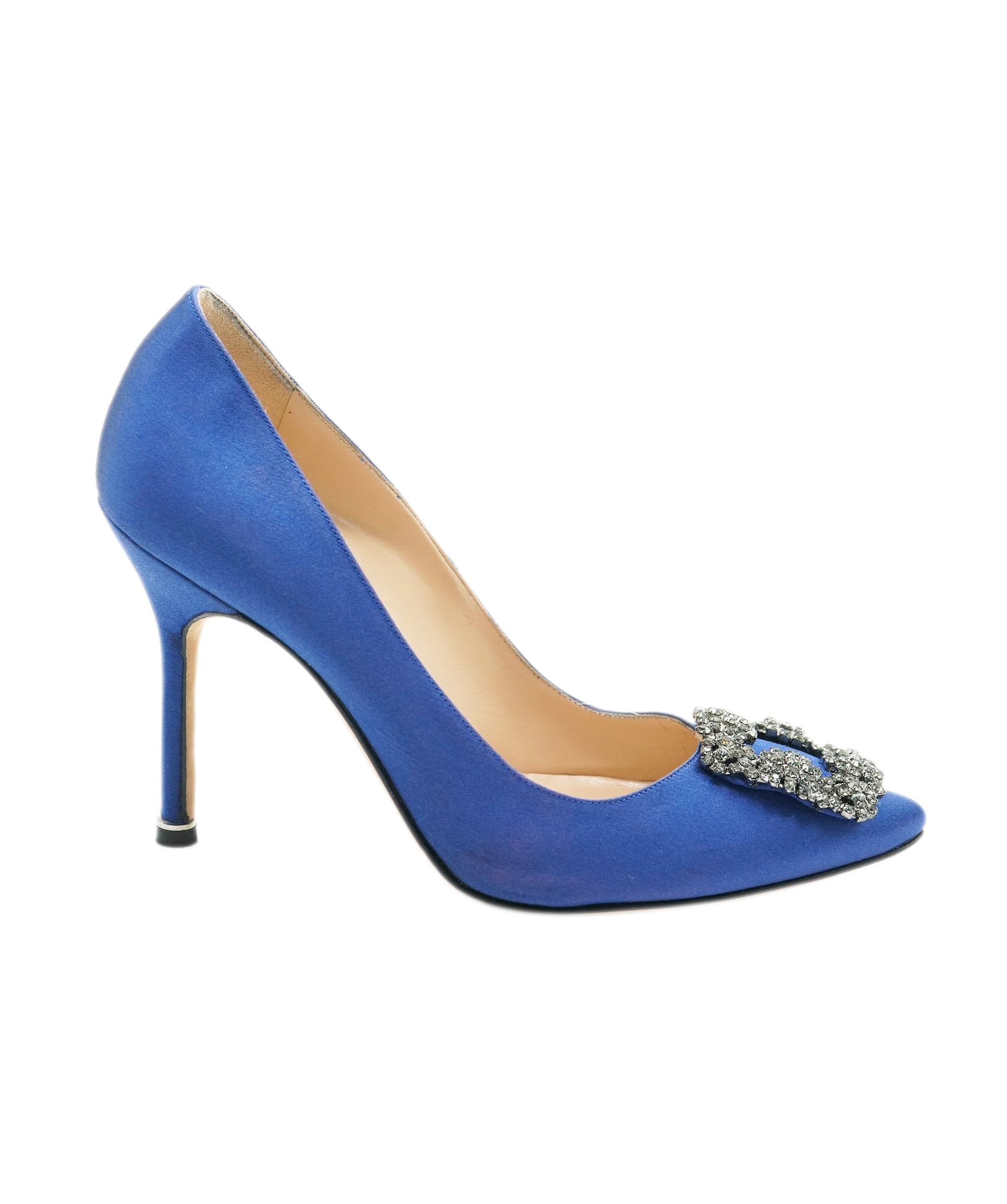 Manolo Blahnik Manolo Blahnik Hangisi Royal Blue Heels AJC0641