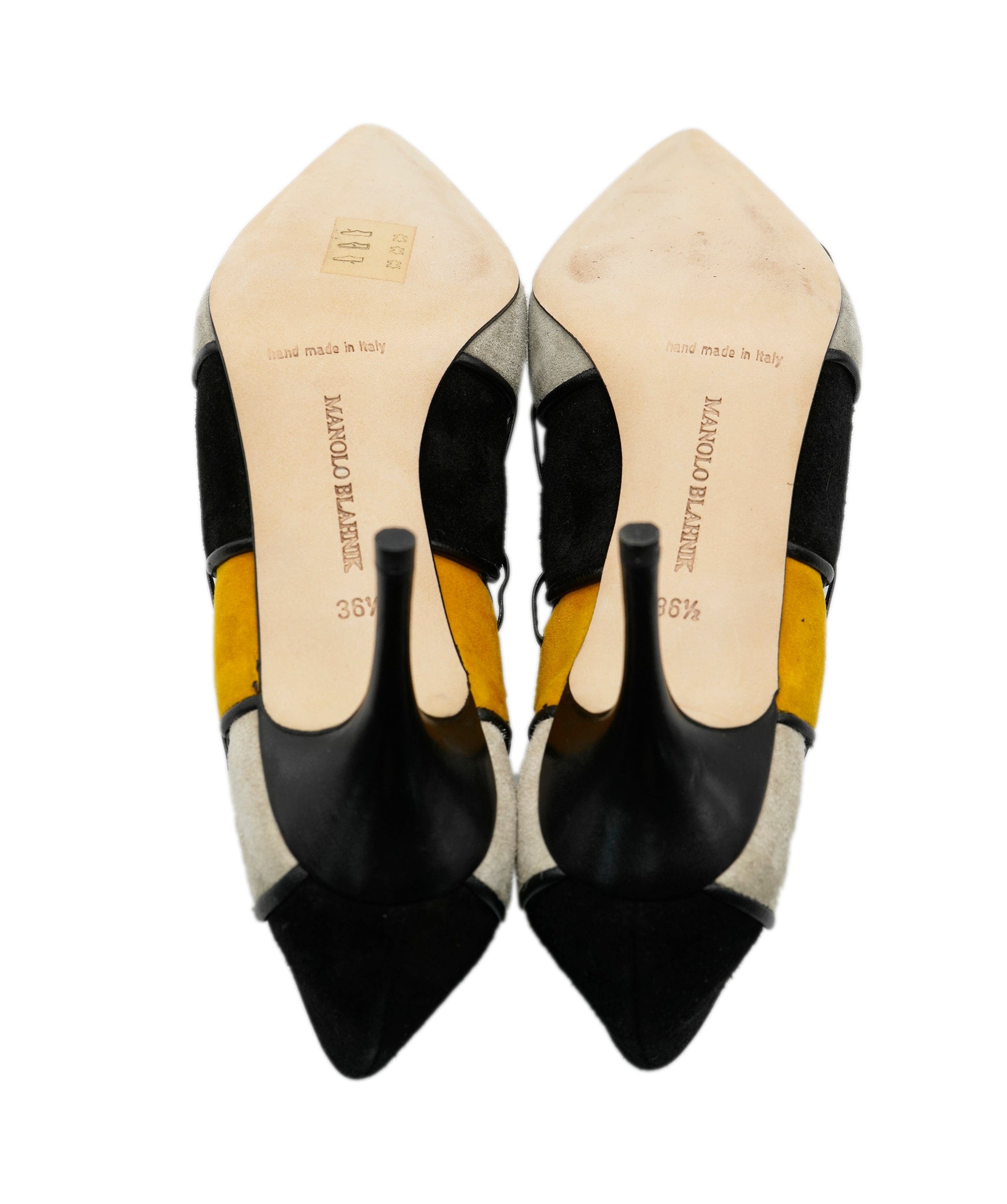 Manolo Blahnik Manolo Blahnik Suede Multi Coloured Pointy Heel 36.5 ALC2611
