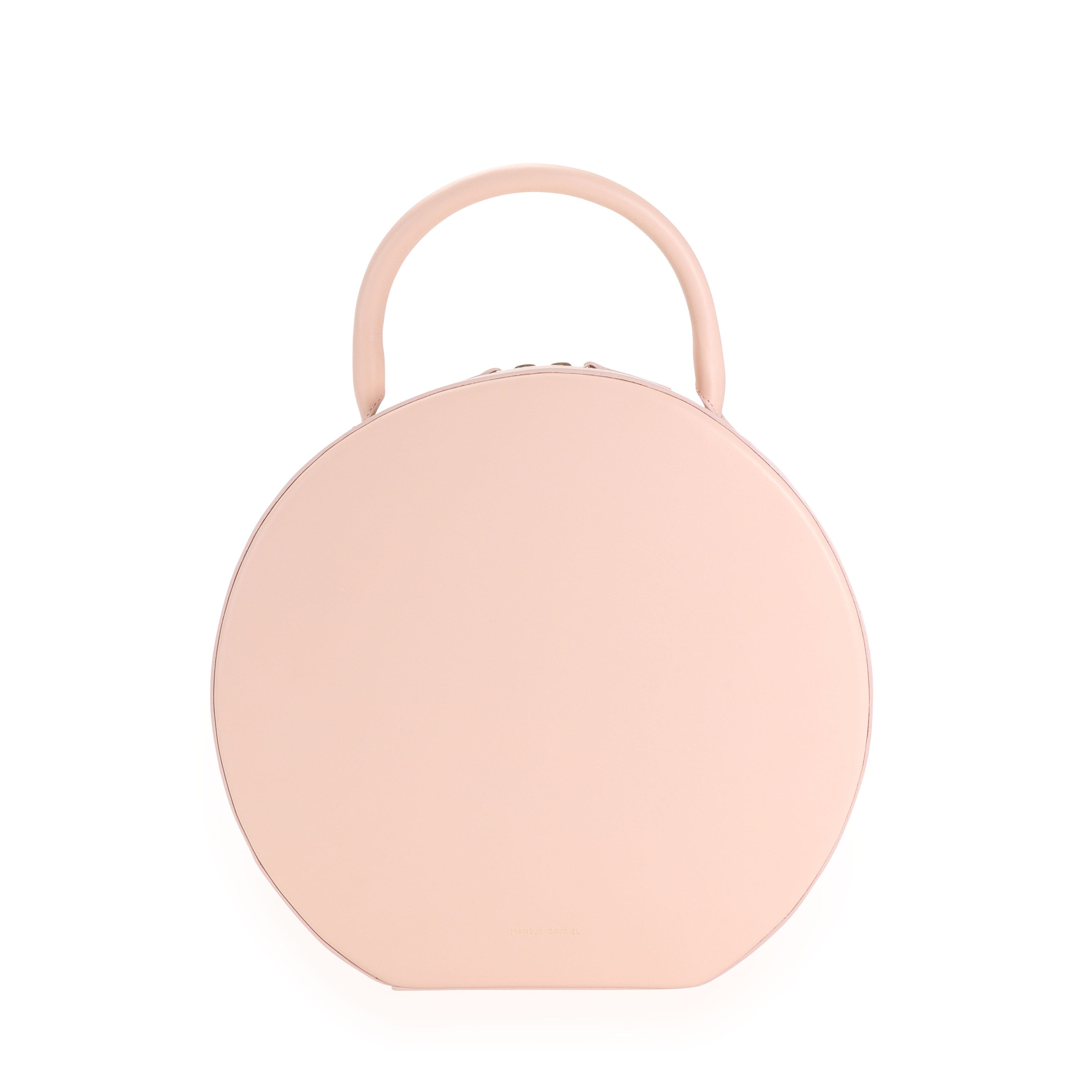 Mansur Gavriel Mansur Gavriel Pink Calfskin Leather Circle Bag