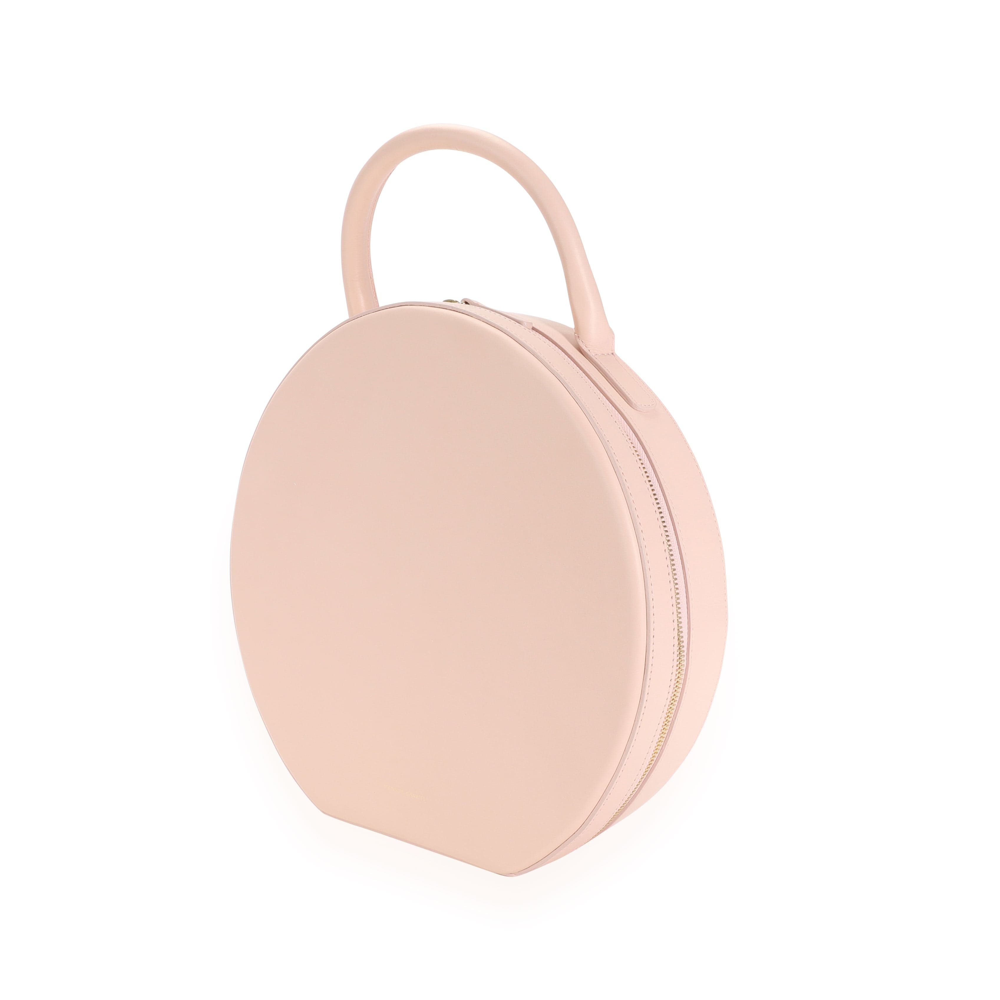 Mansur Gavriel Mansur Gavriel Pink Calfskin Leather Circle Bag