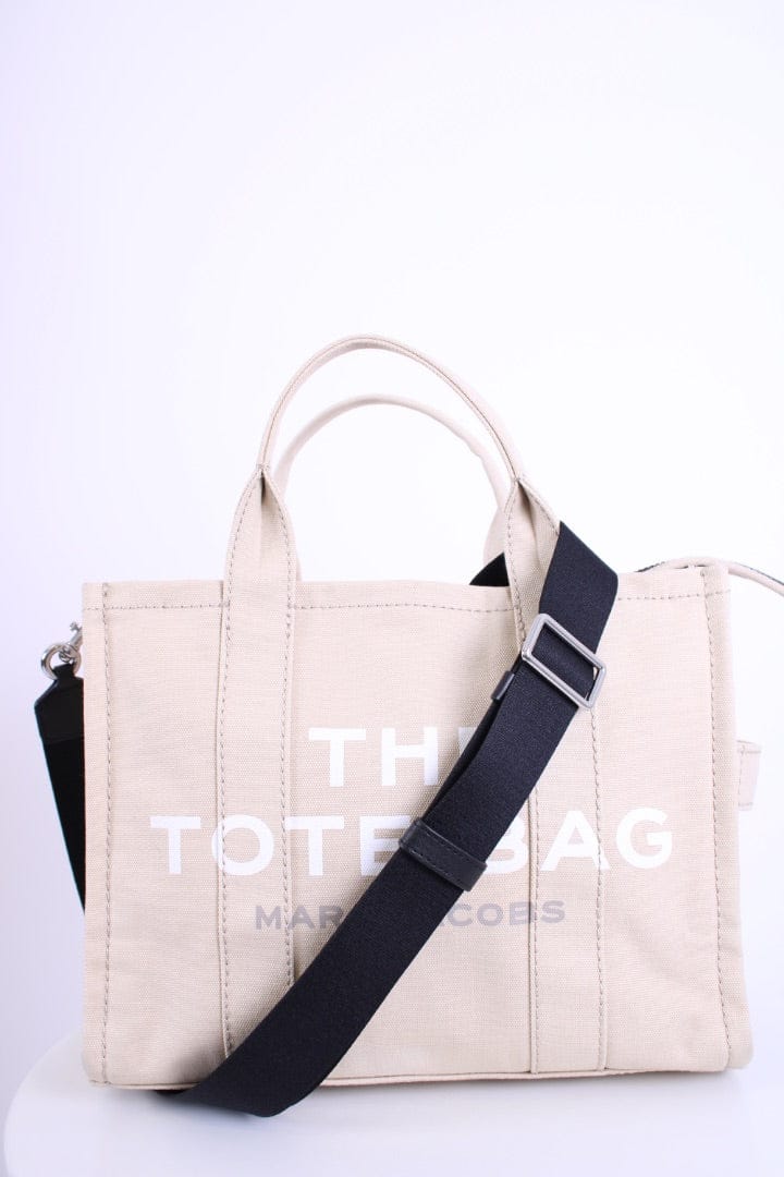Marc Jacobs Marc Jacobs The Tote Canvas Bag Cream/ White