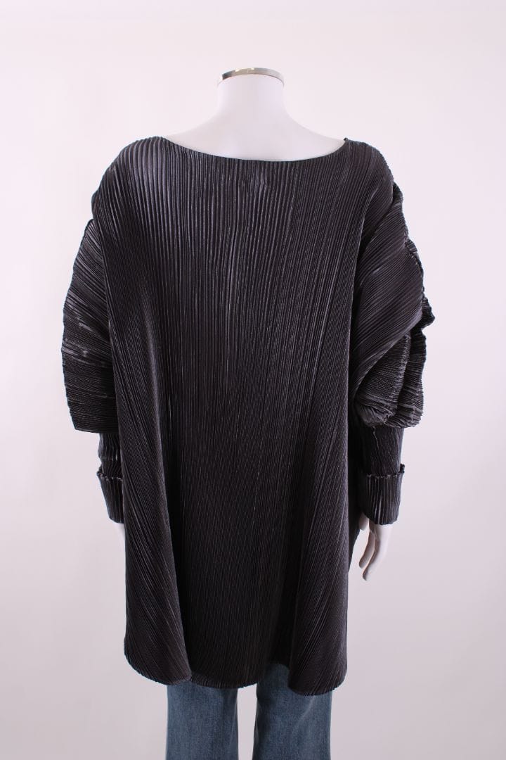 Mashiah Mashiah S/S Pleated Top Grey M