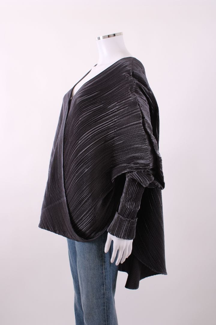 Mashiah Mashiah S/S Pleated Top Grey M