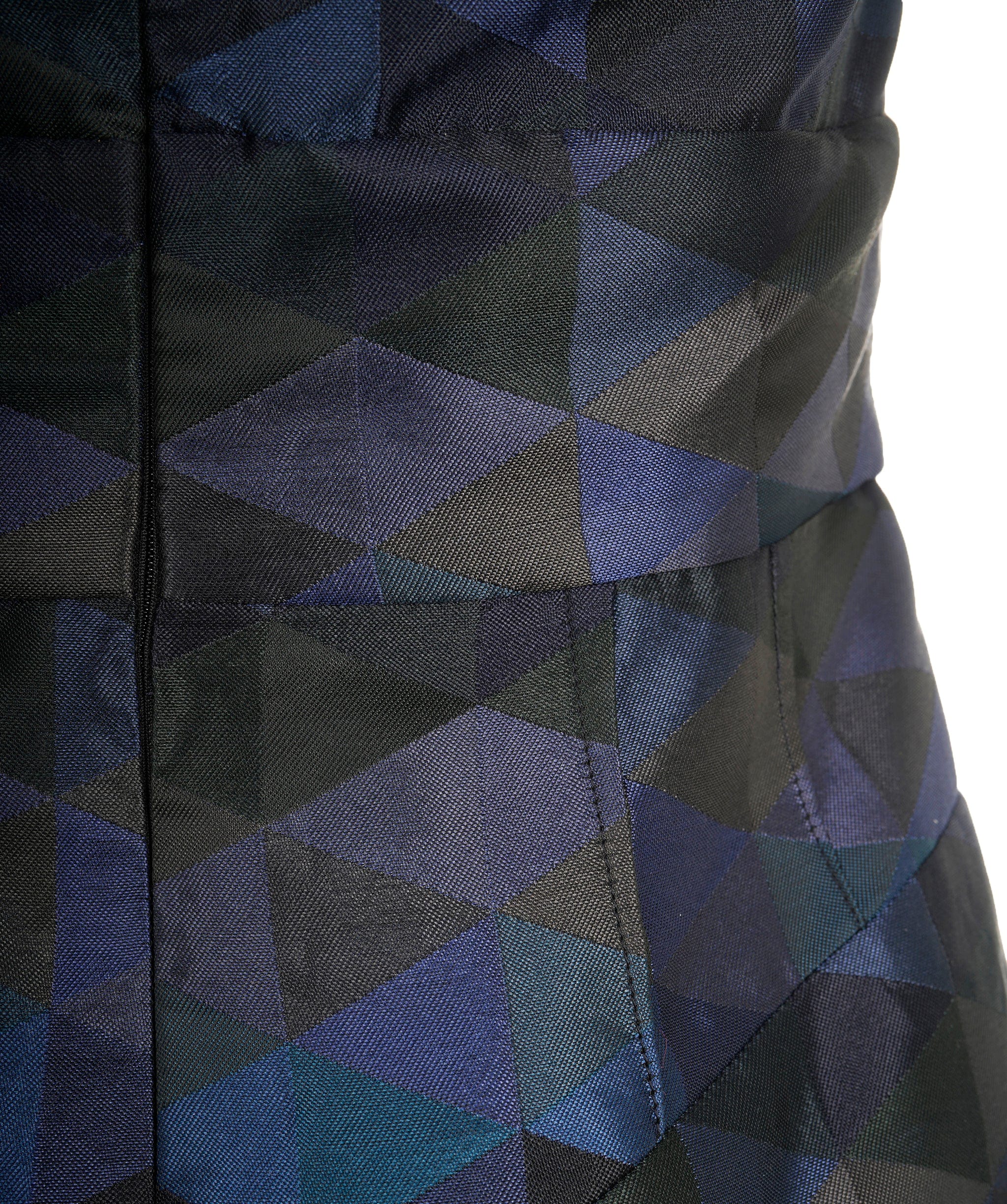 Matthew Williamson Matthew Williamson Glass and Gemstone detail Blue Geometric Mini Dress AVC1771