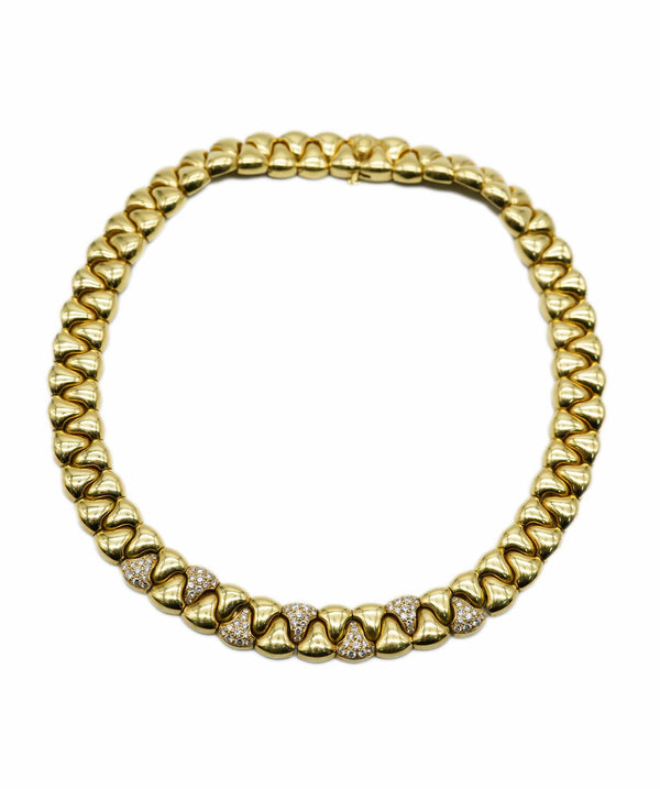 Mauboussin Mauboussin Vintage 1980s diamond and yellow gold collar necklace AHC1812