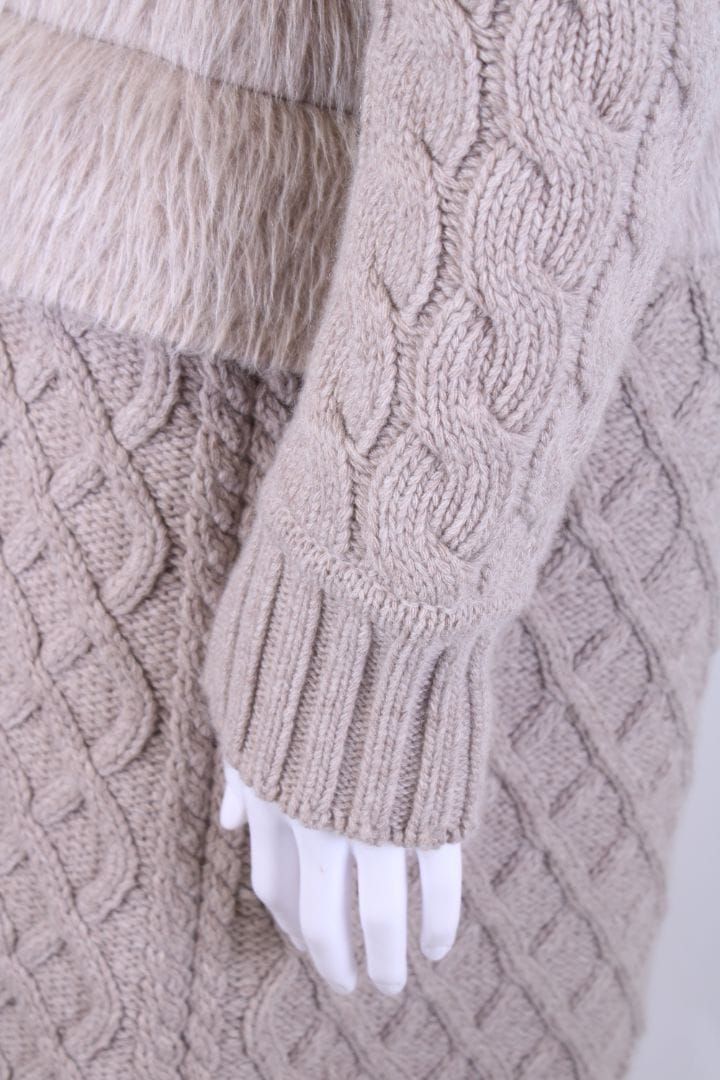 Max Mara Max Mara Knitted Coat Sand M