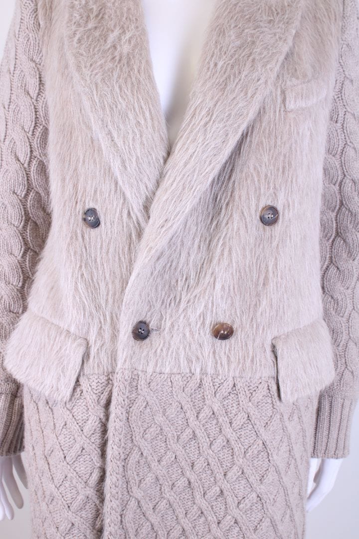 Max Mara Max Mara Knitted Coat Sand M