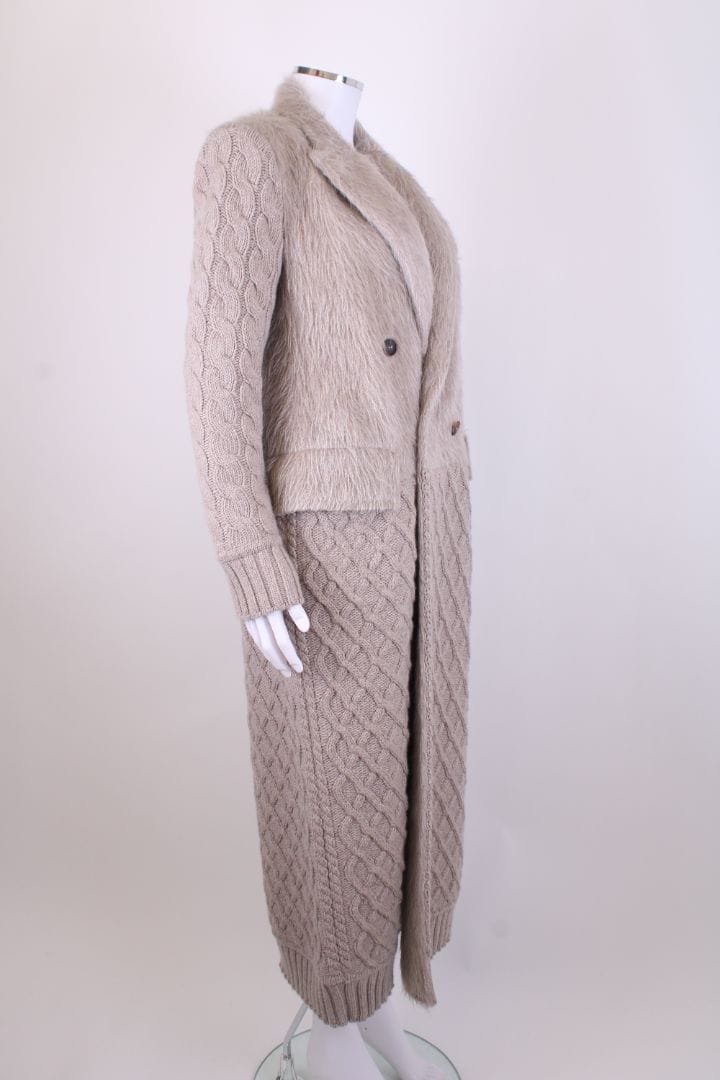 Max Mara Max Mara Knitted Coat Sand M