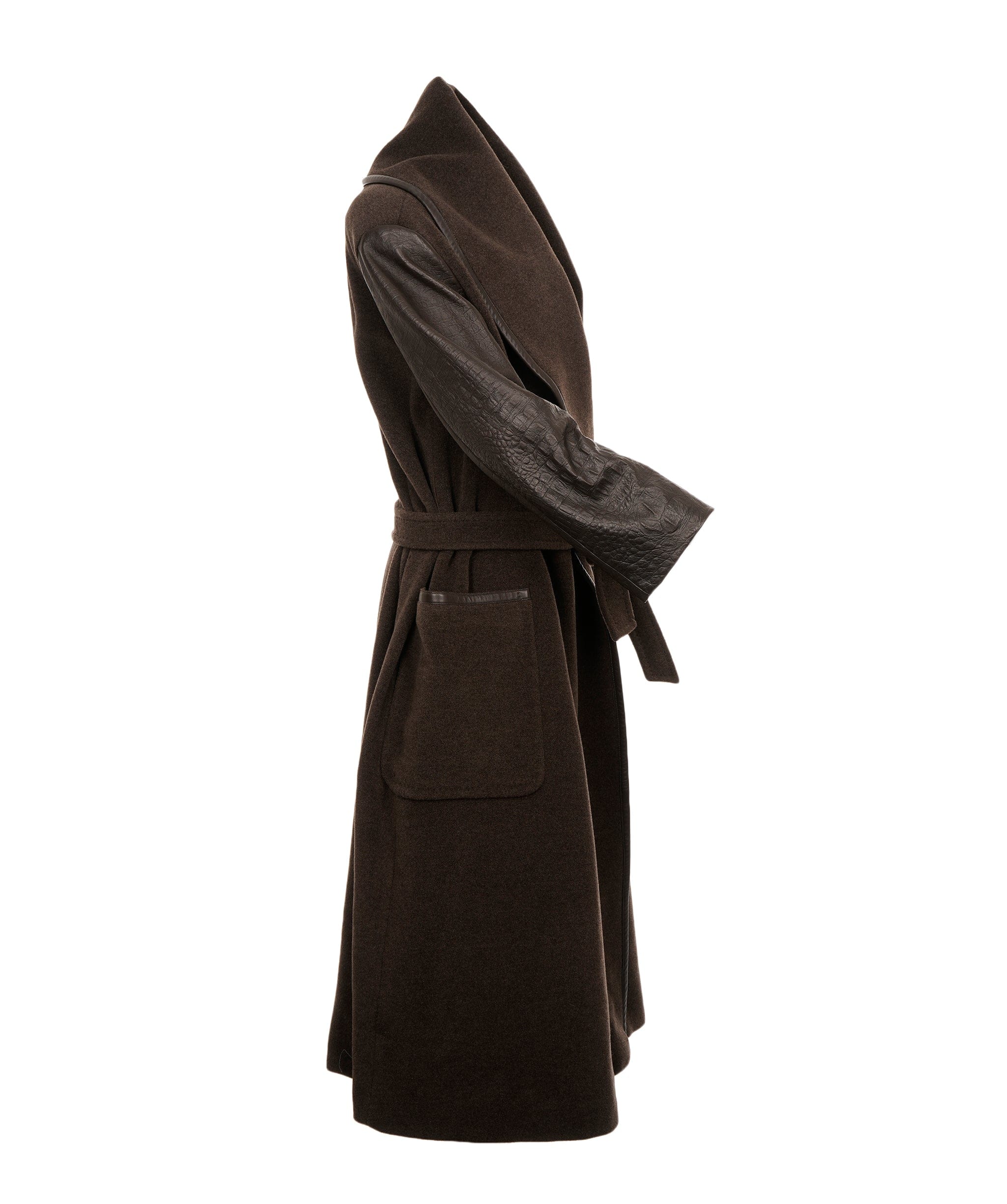 Max Mara Brown cashmere coat uk size 6 /french 34 AKC0004