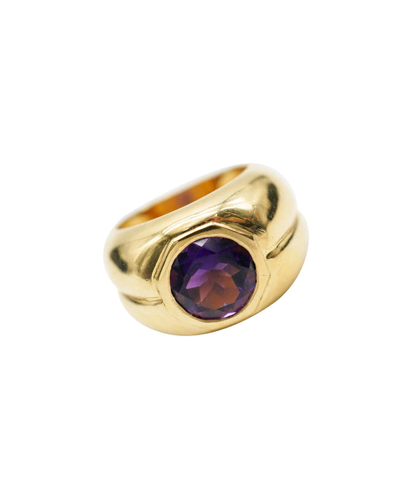 Mellerio Mellerio Vintage 1980s amethyst and yellow gold ring AHC1809