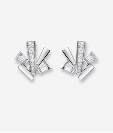 Messika Bucherer Messika Bucherer One Size 18K White Gold Diamond Rock Diamond Earring ALTC0943