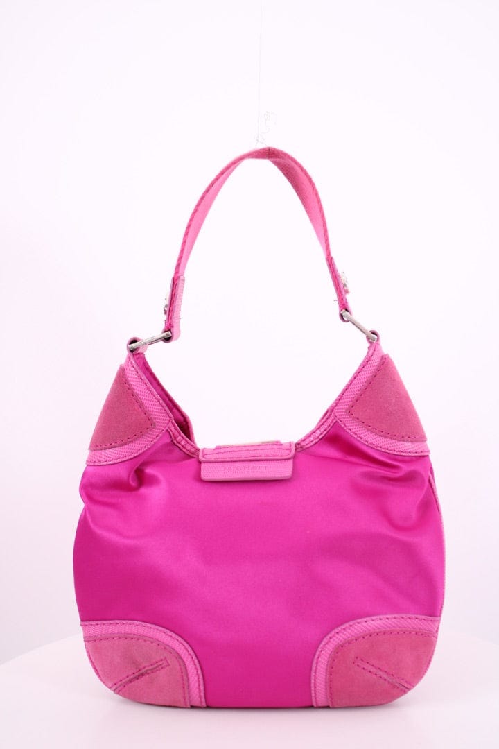 Michael Kors Michael Kors Fuscia silk and diamante mini shoulder bag Pink