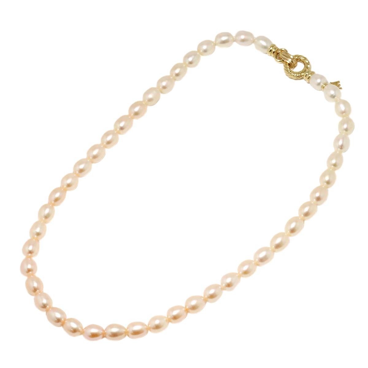 MIKIMOTO MIKIMOTO Freshwater cultured pearl Necklace 18K YG 750 90296645