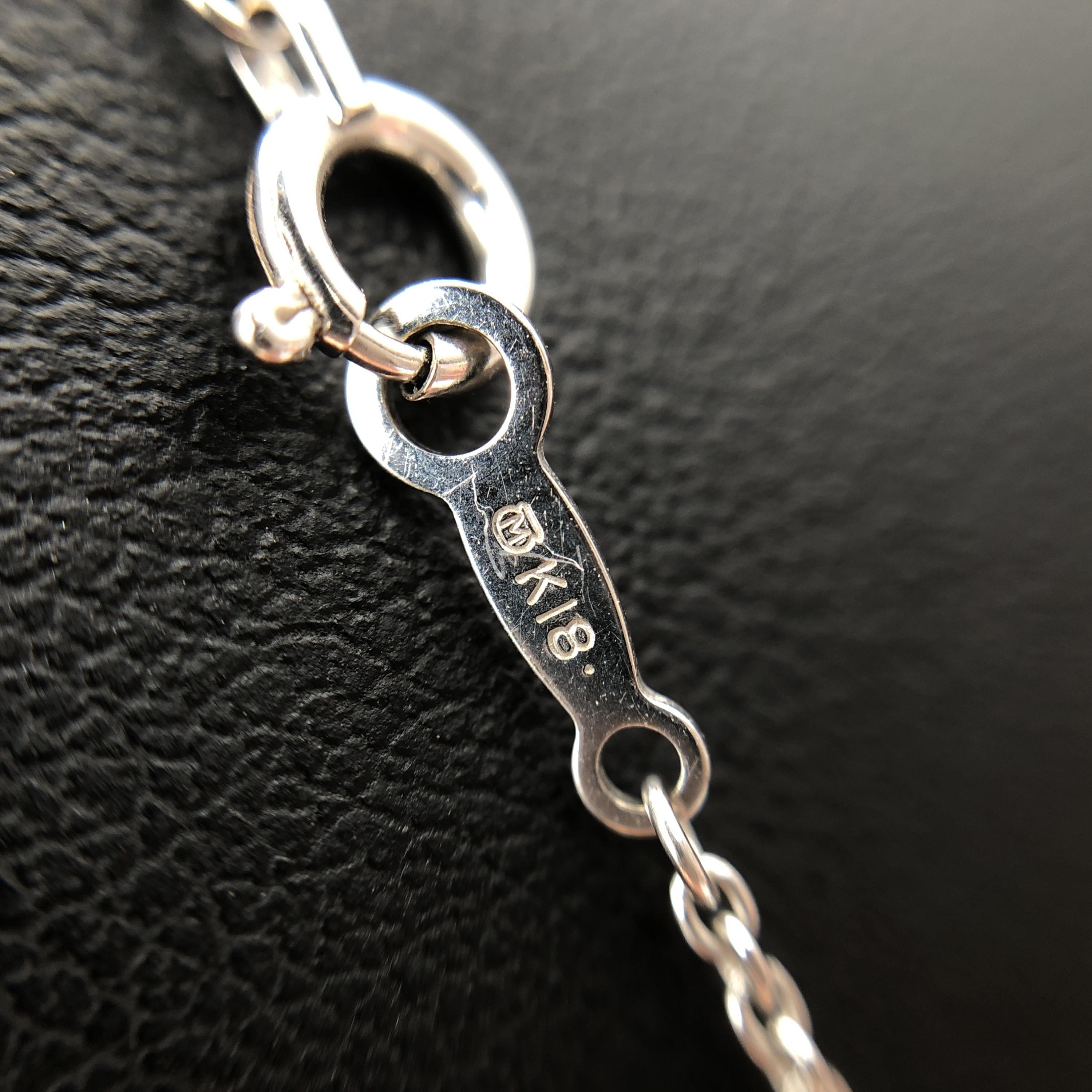 Mikimoto Mikimoto 1P Pearl & Flower Motif Diamond Necklace, P(Aprox 5.5mm), K18WG, 4.6g, 16inch ALC3287