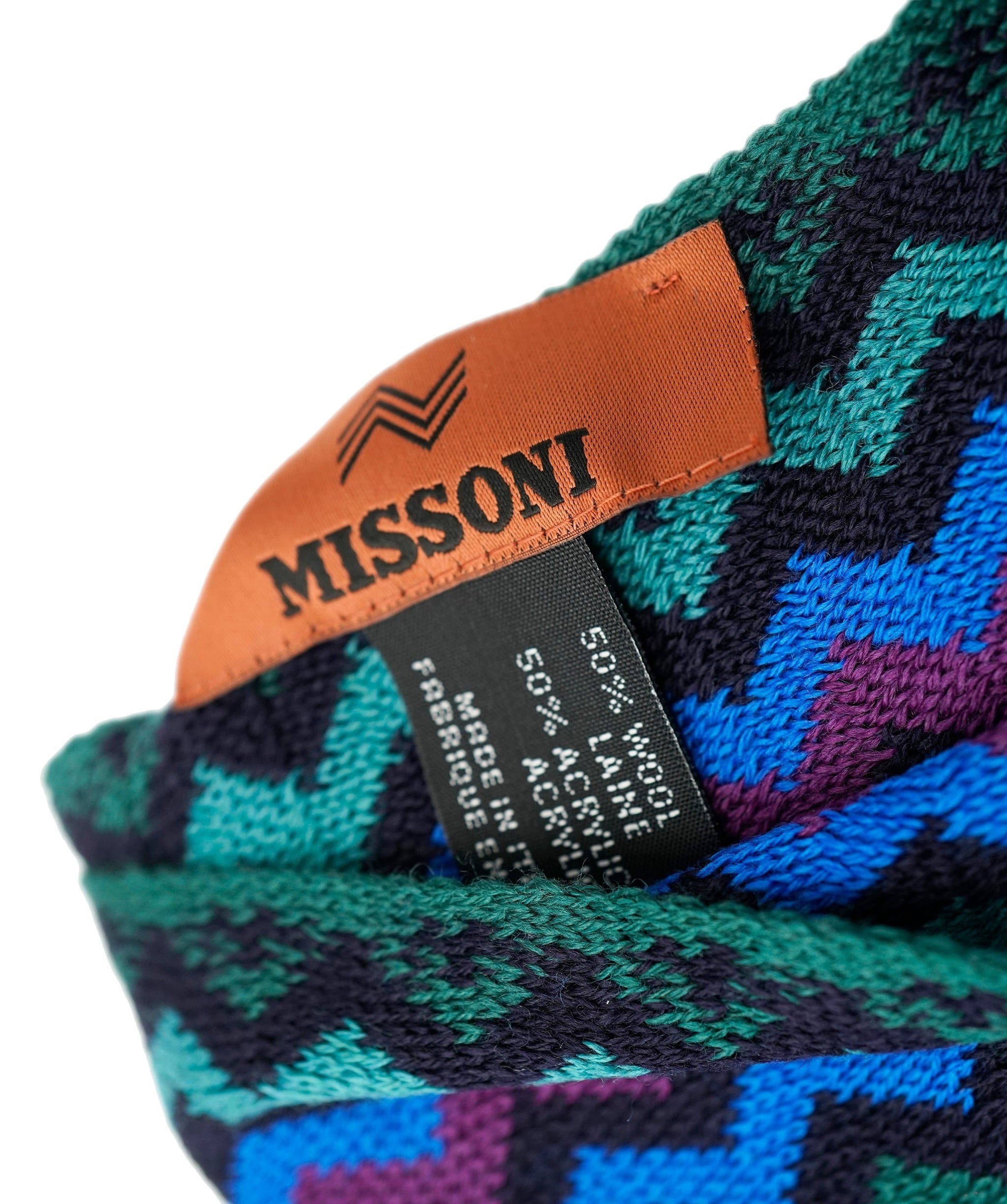 Missoni Missoni Blue/Purple/Green Scarf ASL9885