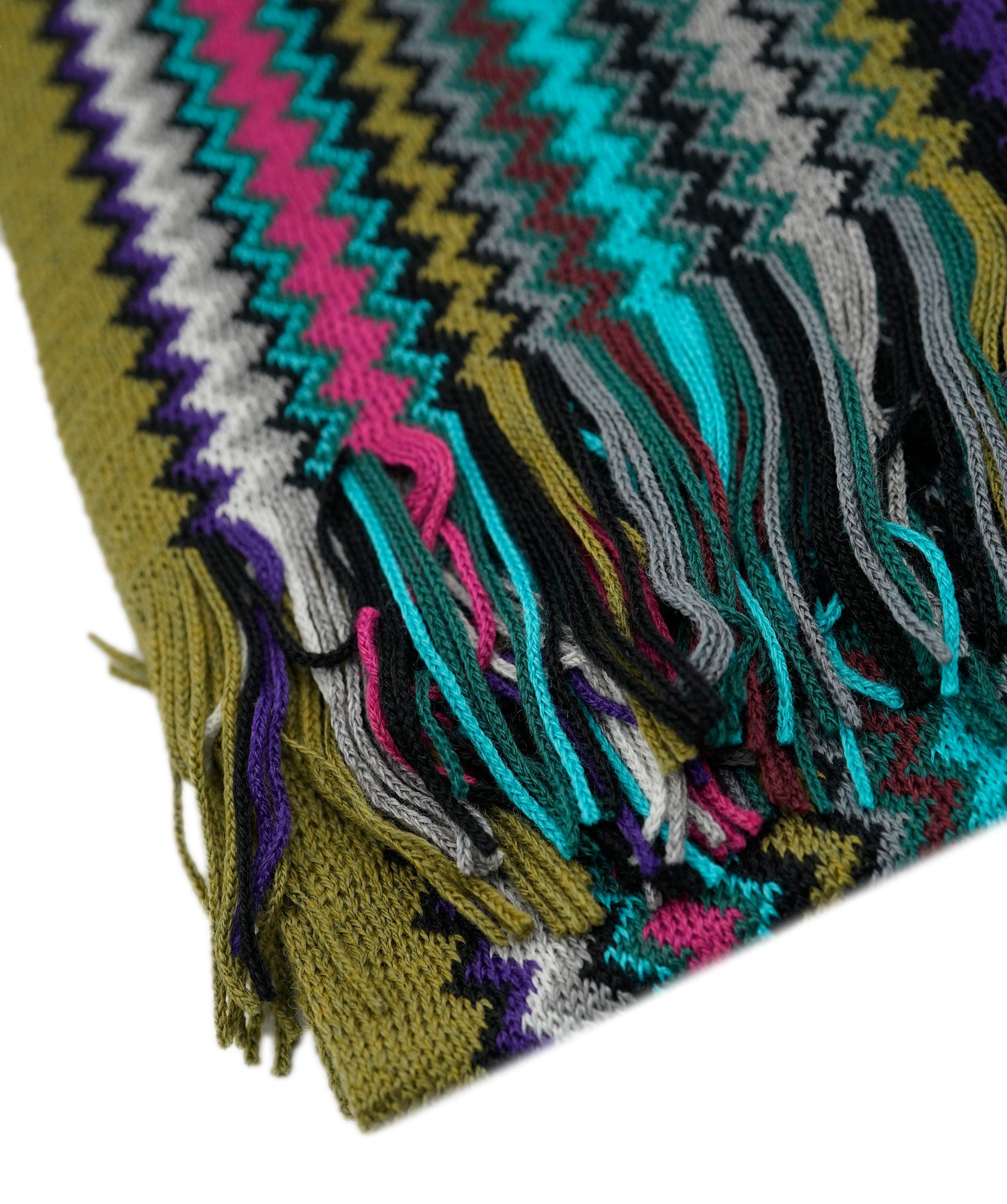 Missoni Missoni Bottle Green/Black Scarf ASL9887