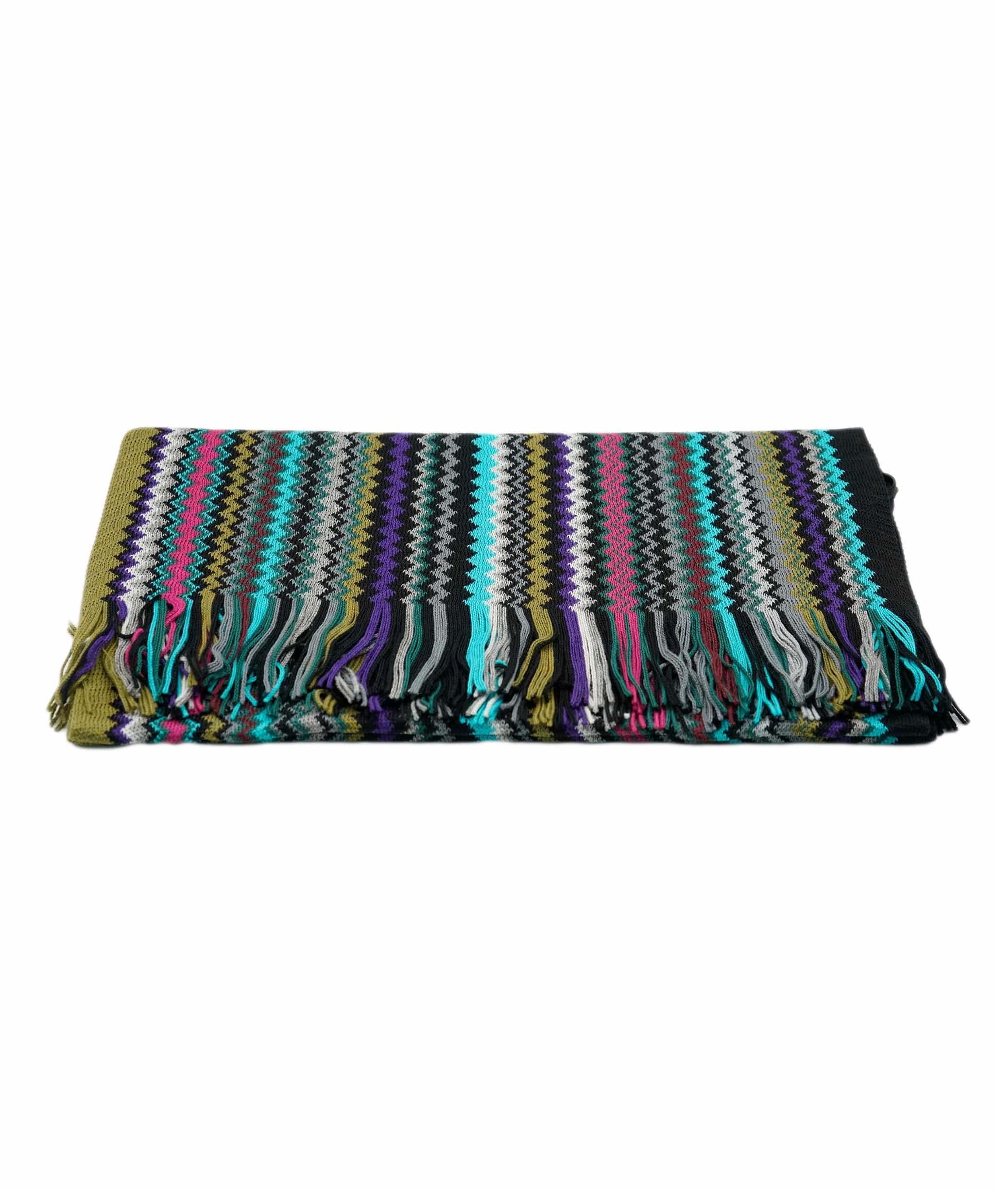 Missoni Missoni Bottle Green/Black Scarf ASL9887