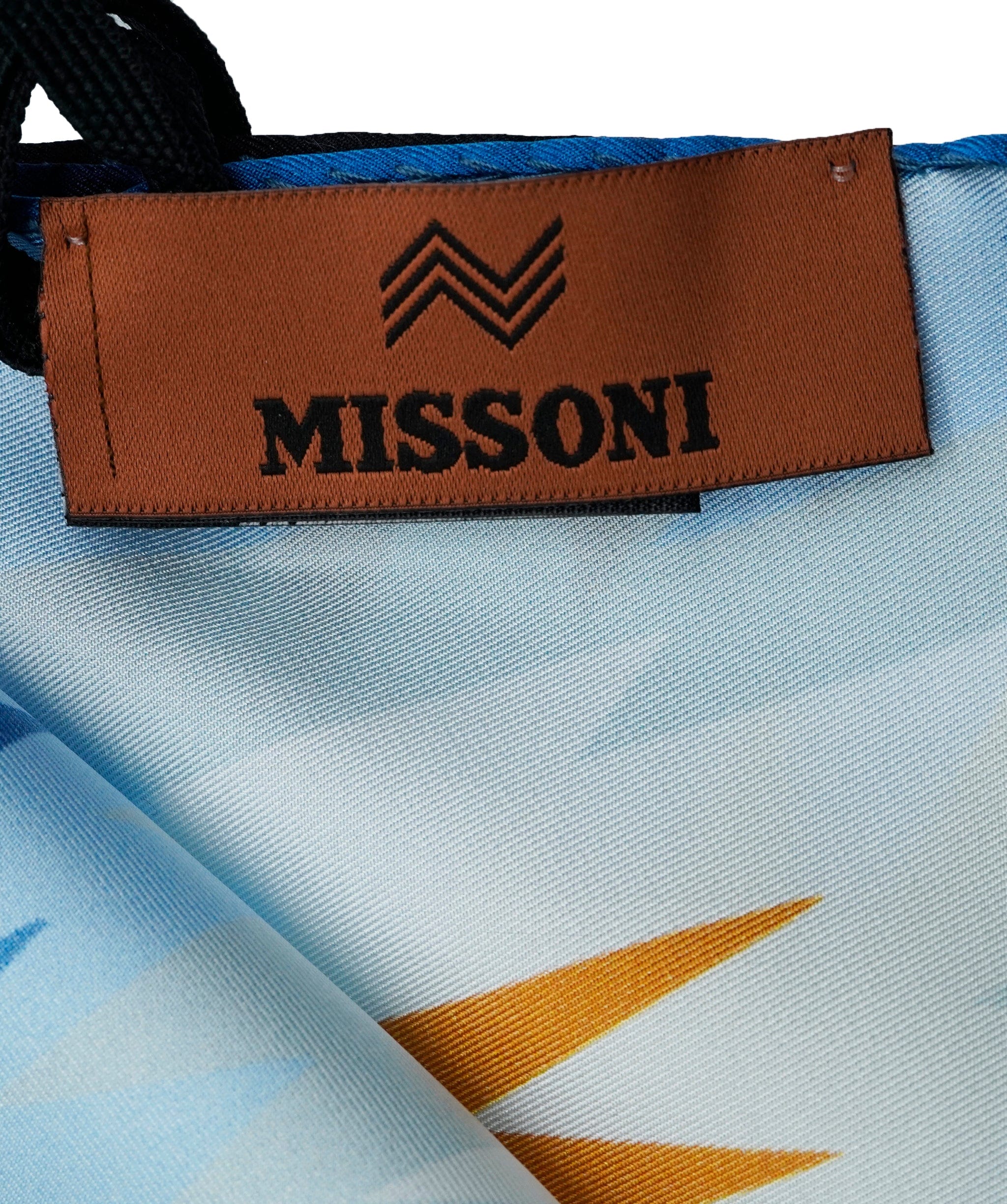 Missoni Missoni Light Blue/Sage Silk Square Scarf ASL9913