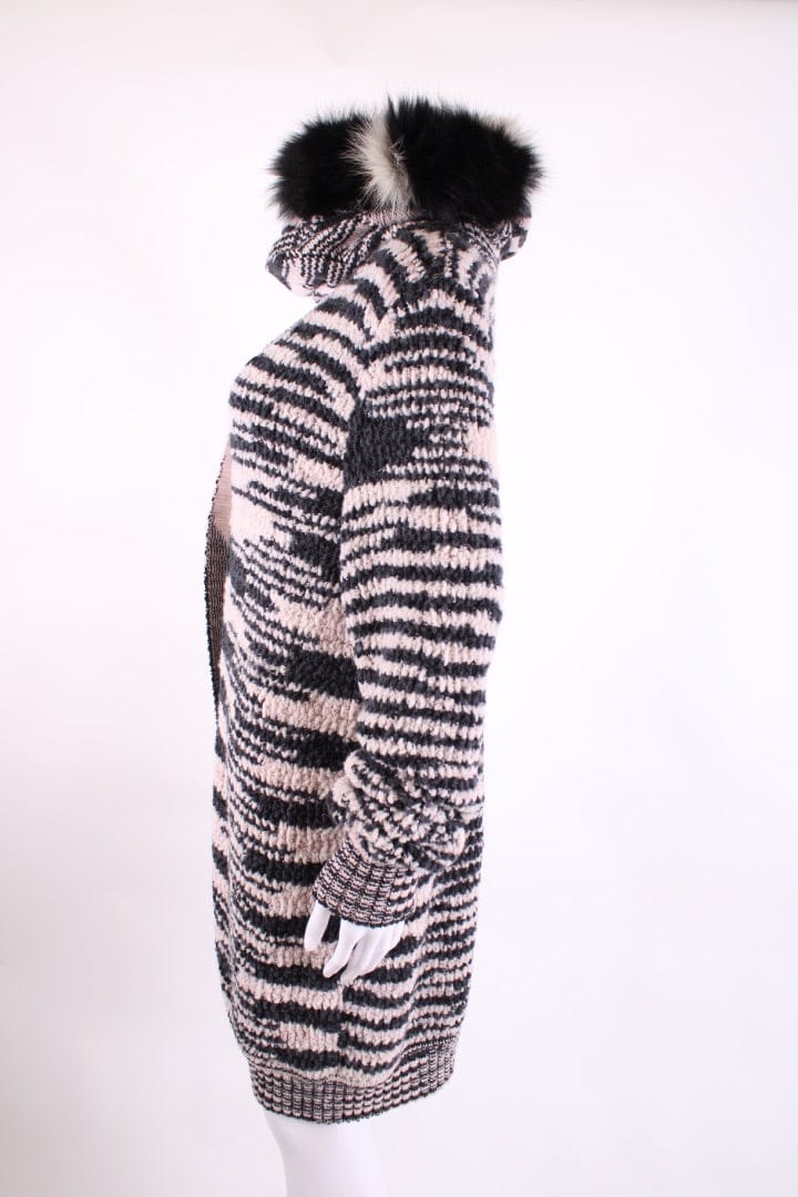Missoni Missoni Cardigan/ Pom Pom Hat Co-ord Light Pink/ Grey M