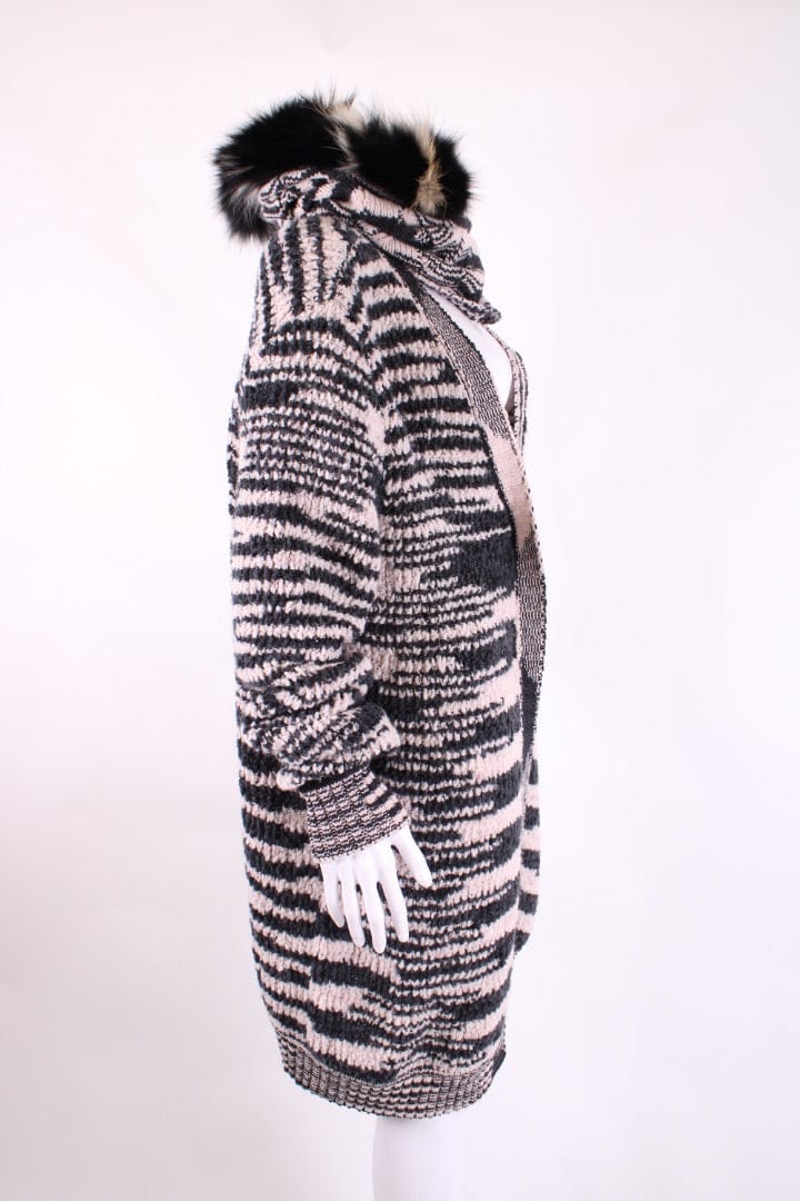 Missoni Missoni Cardigan/ Pom Pom Hat Co-ord Light Pink/ Grey M