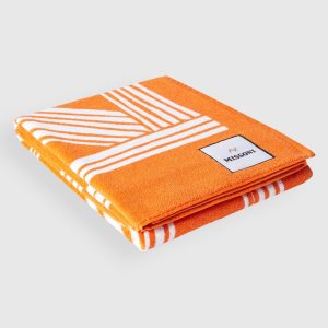 Missoni Home Orange & White Nastri Beach Towel 100 x 180 ANL0185