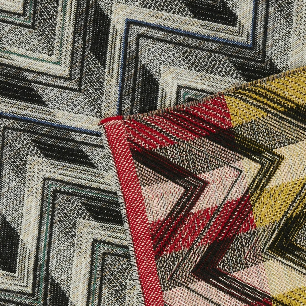 Missoni Home Grey & Black Brent Plaid Throw Blanket 140 x 190 ANL0187