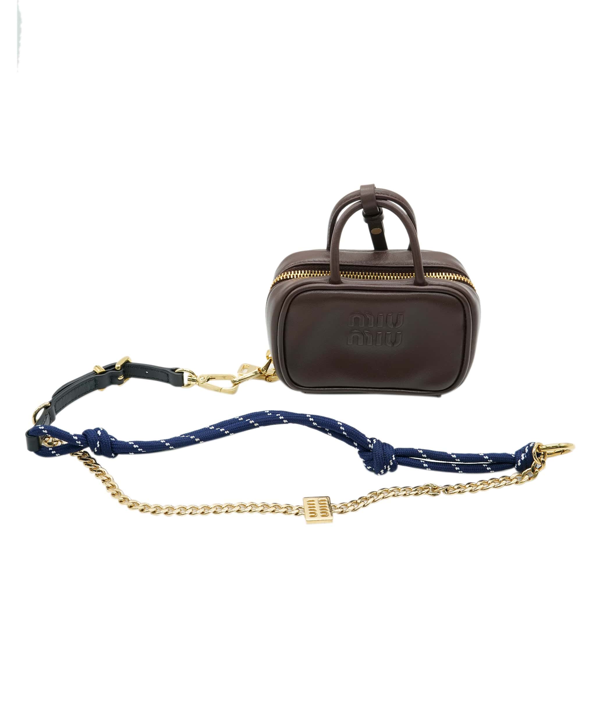 Miu Miu Miu Miu Brown Logo Mini Bag  ALC2975