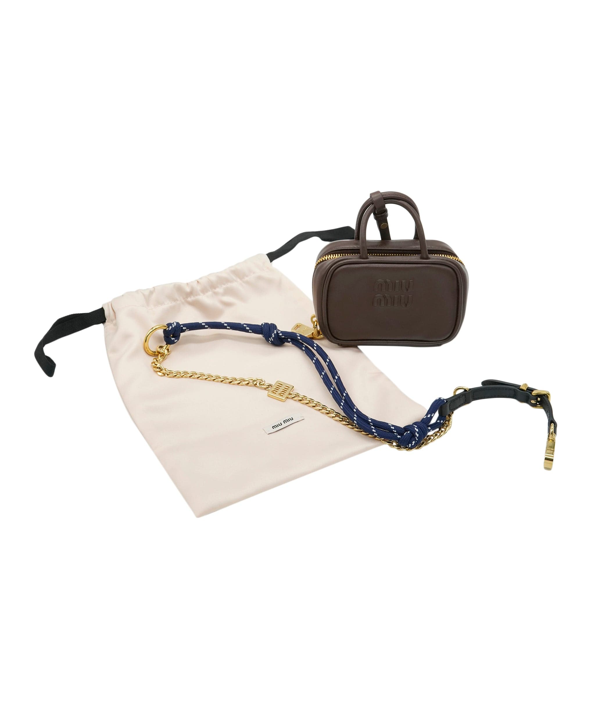 Miu Miu Miu Miu Brown Logo Mini Bag  ALC2975